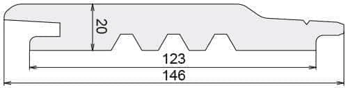 Bardage douglas - 20x123 - L=4m (profil Viking) - Image 6
