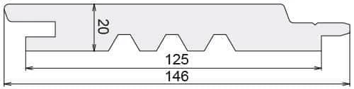 Bardage douglas - 20x125 - L=4m (profil Inca) - Image 9