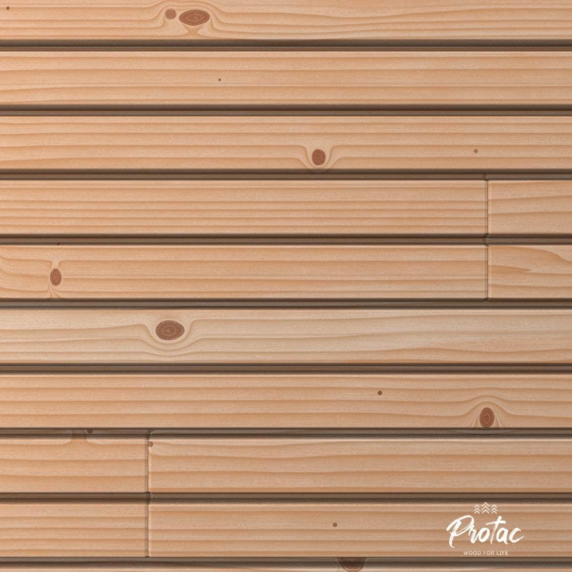 Bardage douglas faux-claire-voie - 27x125 - L=3,46m (profil Aztek) - Image 11