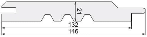 Bardage douglas - 21x132 mm - L=3,96 m (profil Saint-Louis) - Image 7