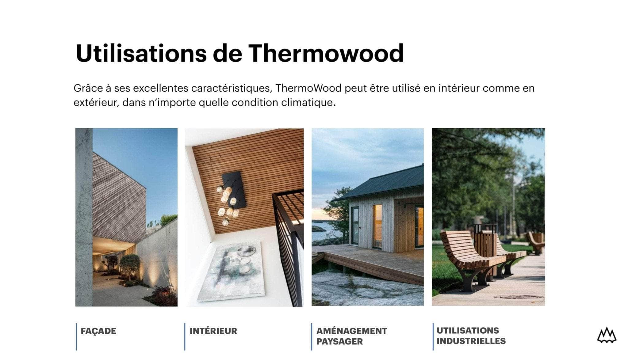 Bardage épicéa classe 3 Thermowood - 19x130 - L=2,4m (profil TGV) - Image 14