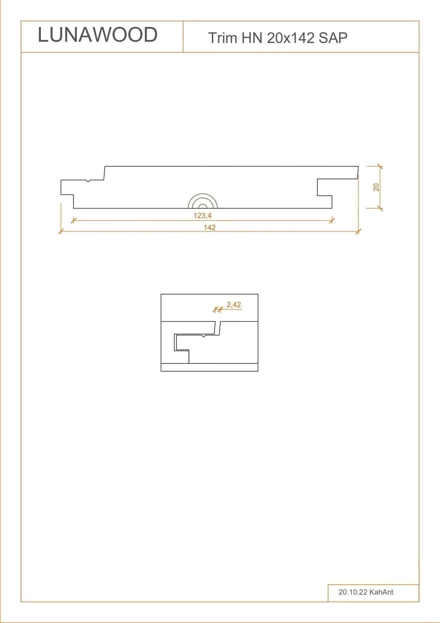 Bardage épicéa classe 3 Thermowood- 20x123 - L=2,4 m (profil Trim) - Image 10