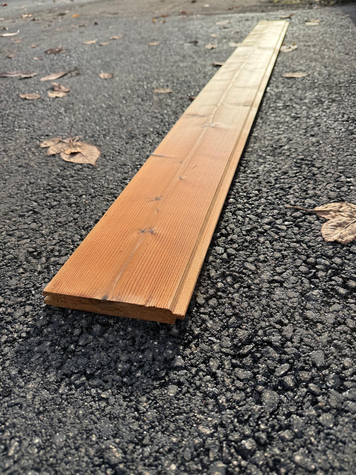 Bardage Epicea Classe 3 Thermowood - 19x130 - L=1,8m (Profil TGV) - Image 4