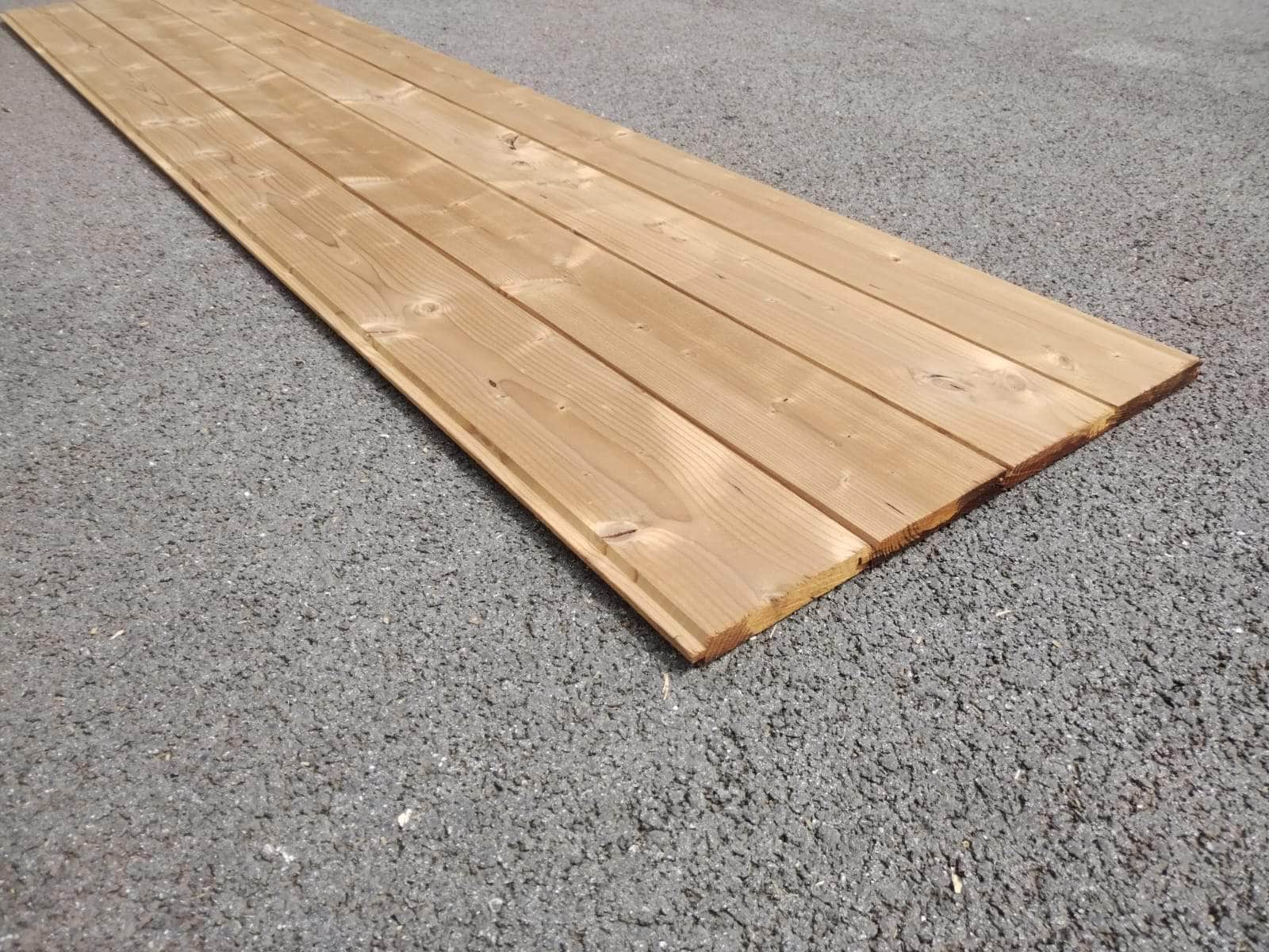 Bardage Epicea Classe 3 Thermowood - 19x130 - L=2,70m (Profil TGV) - Image 4