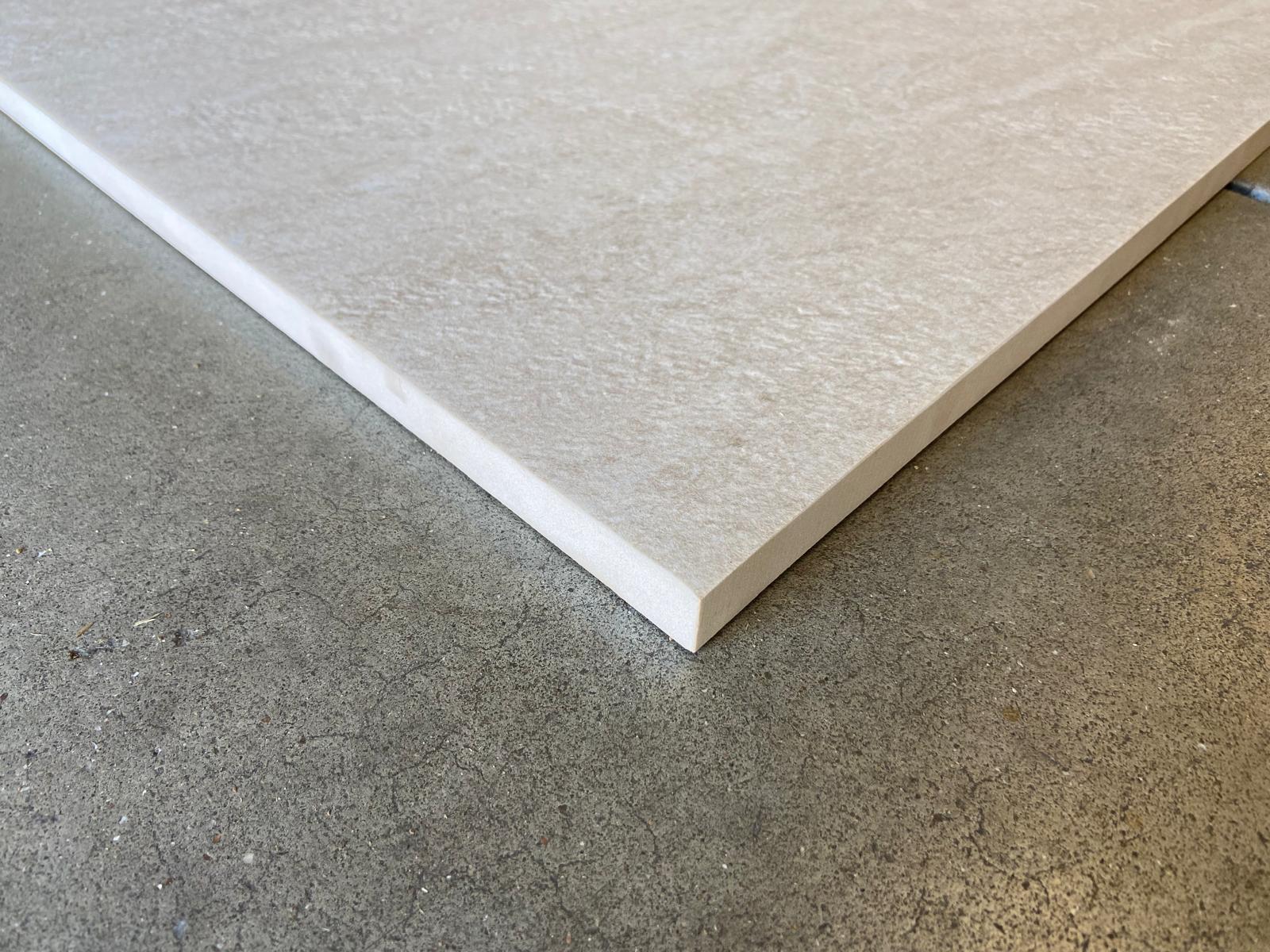 Carrelage extérieur grès cérame rectifié structuré couleur calcite - gamme Kobe ref F844 - 60x60cm - Ep= 20mm - Novoceram - Image 4