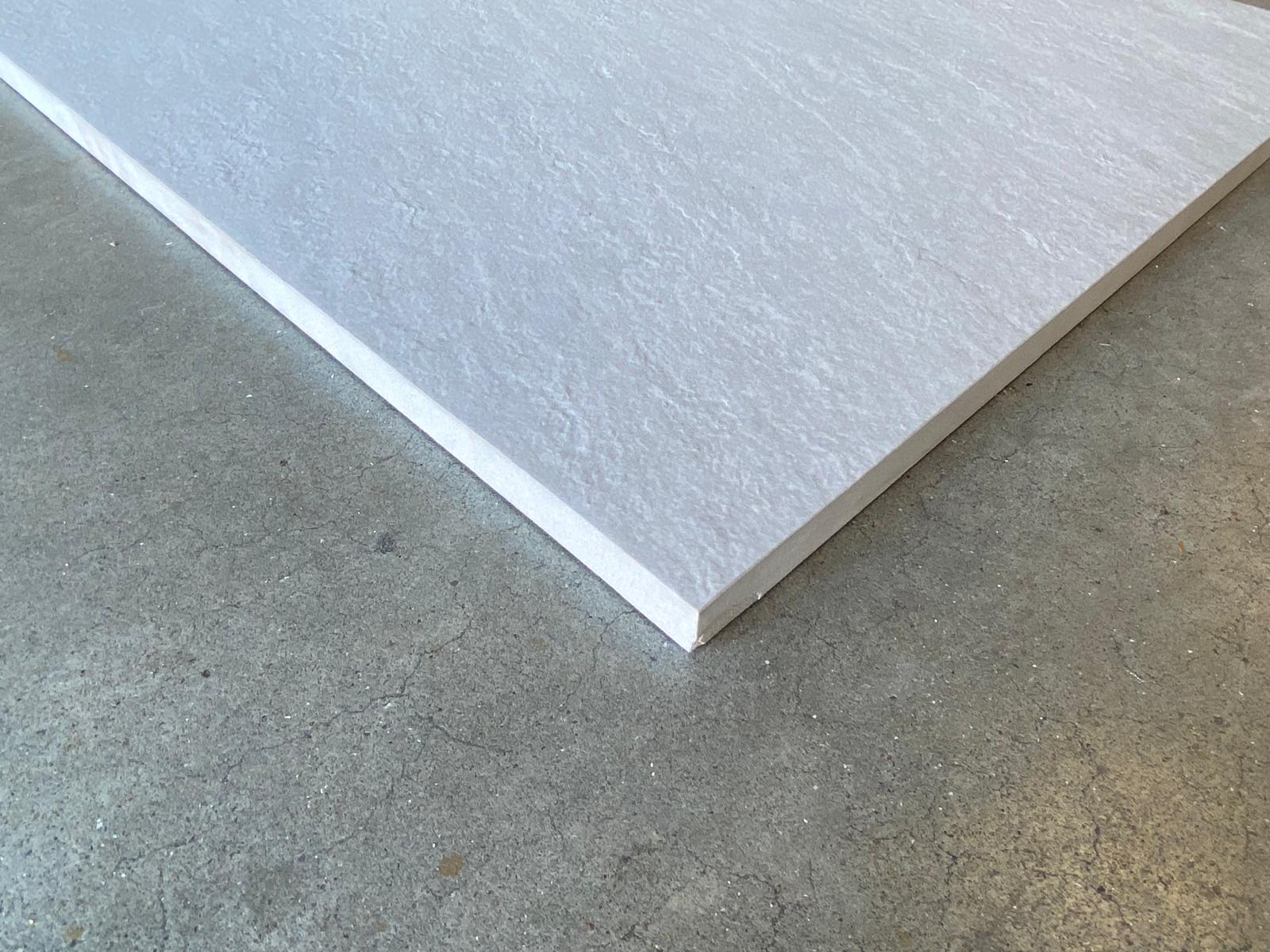 Carrelage extérieur grès cérame rectifié couleur perle - gamme Samsara ref E636 - 60x60cm -  Ep=20mm - Novoceram - Image 3