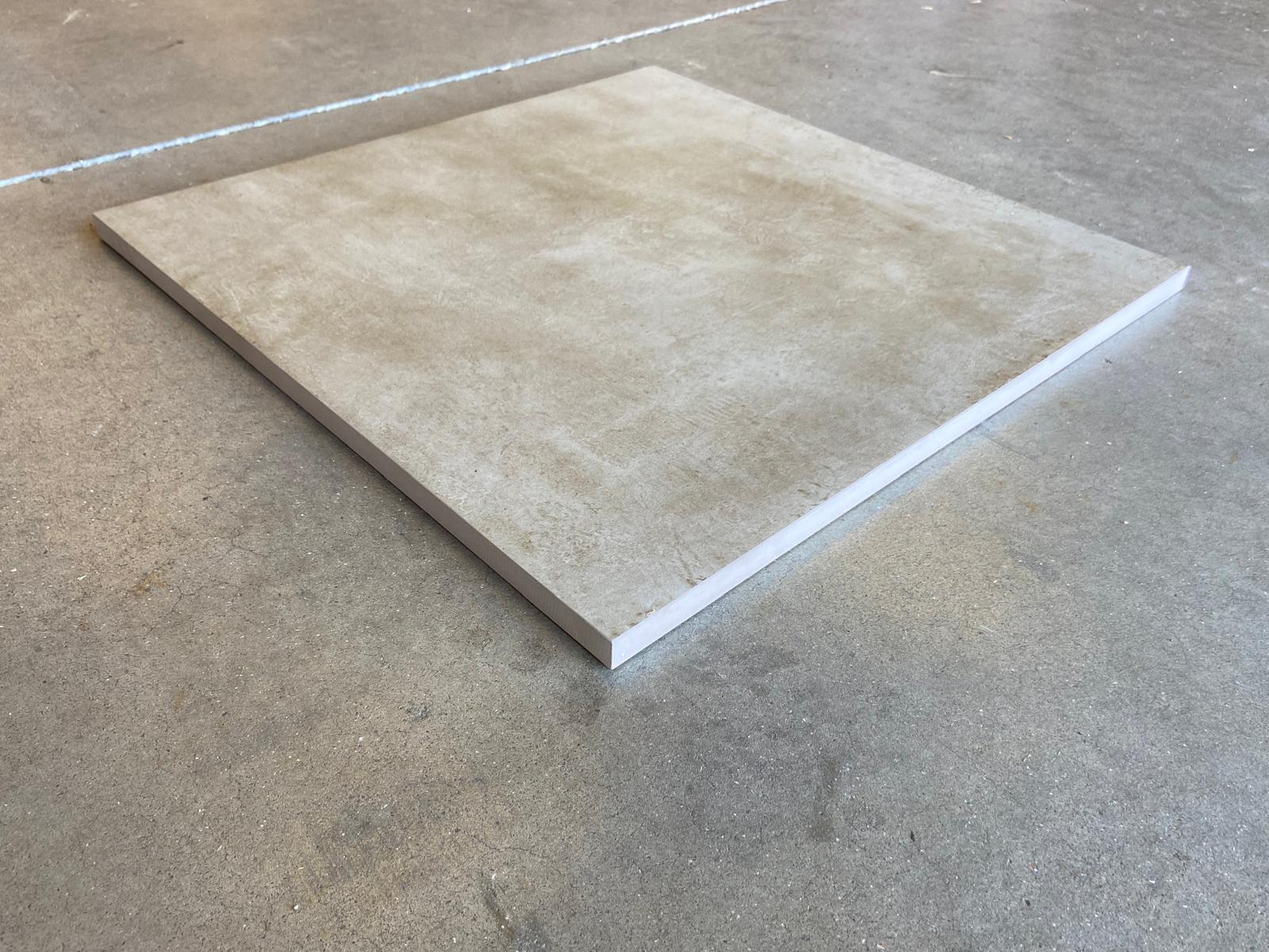 Carrelage extérieur grès cérame rectifié structuré couleur sable - gamme Matic ref L169 - 60x60cm - Ep= 20mm - Novoceram - Image 4