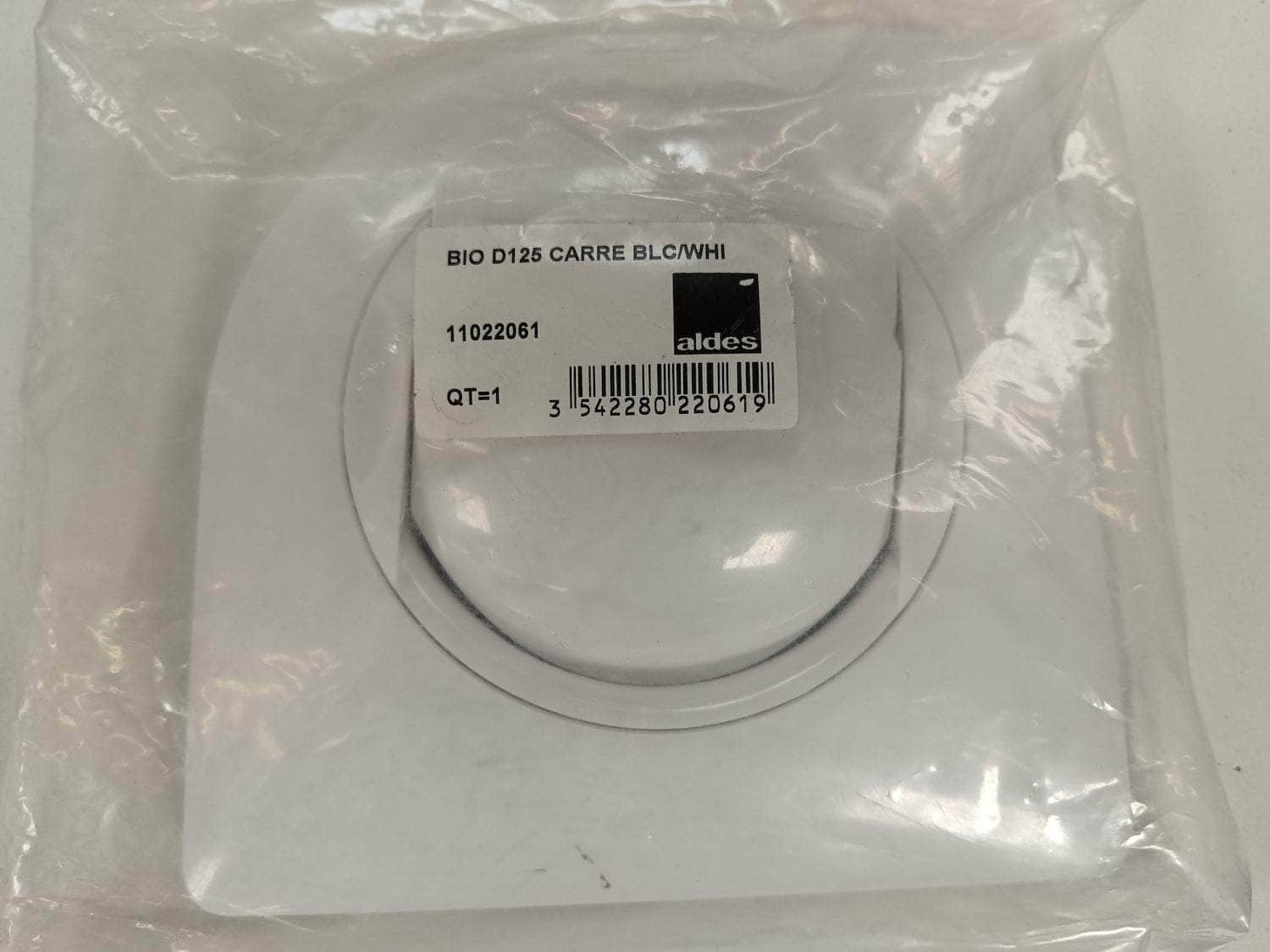 BIO D125 CARRE BLANC - ALDES (surplus de chantier)
