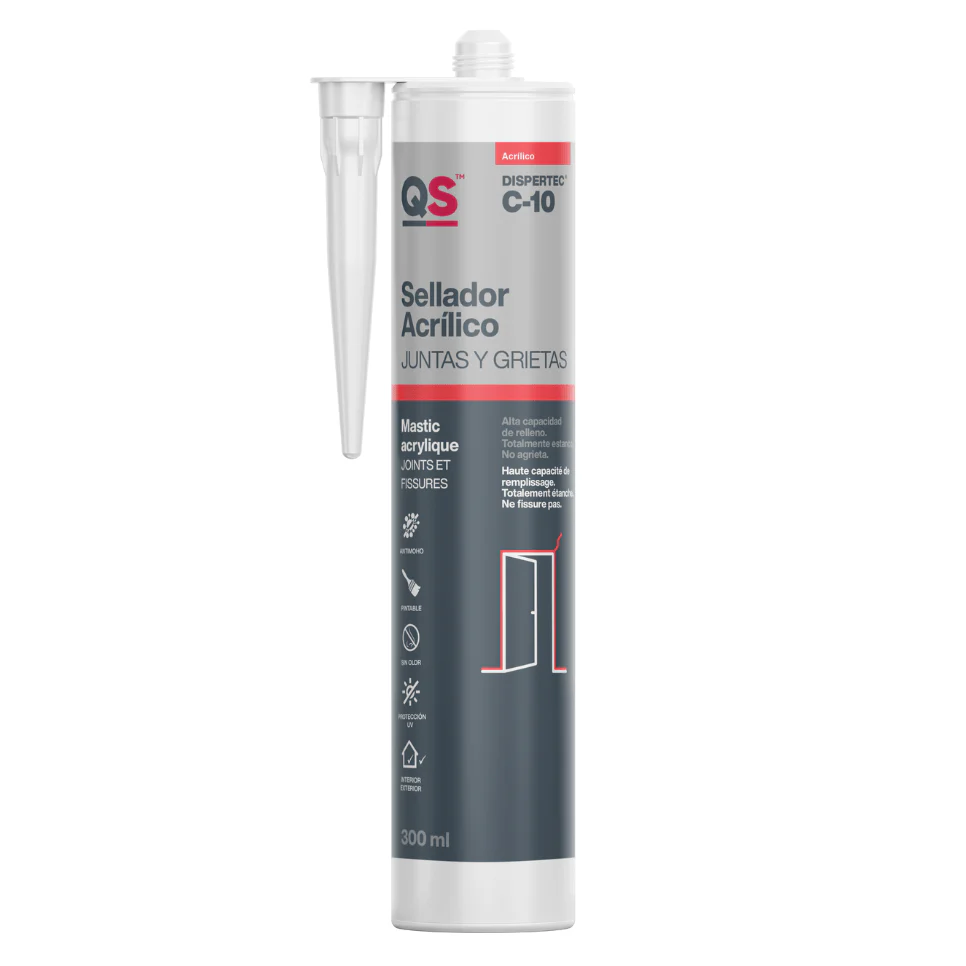 Mastic Acrylique gris Dispertec C-10 (Cartouche 300 ml)