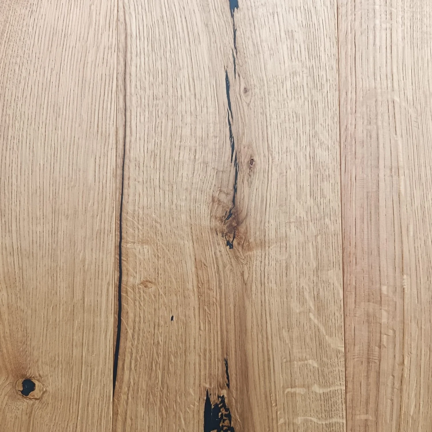 Contrecollé Chêne Européen naturel verni brossé 1900 x 190 x 14/3 mm