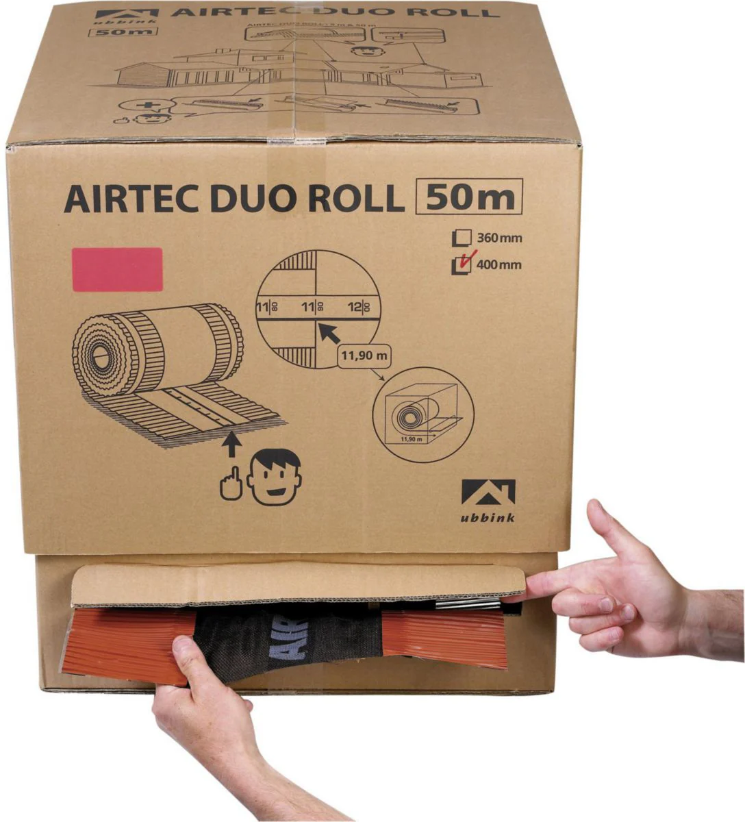 Closoir de faîtage Airtec Duo Roll - anthracite - 50 m x 310 mm Ref 203776 - Image 4
