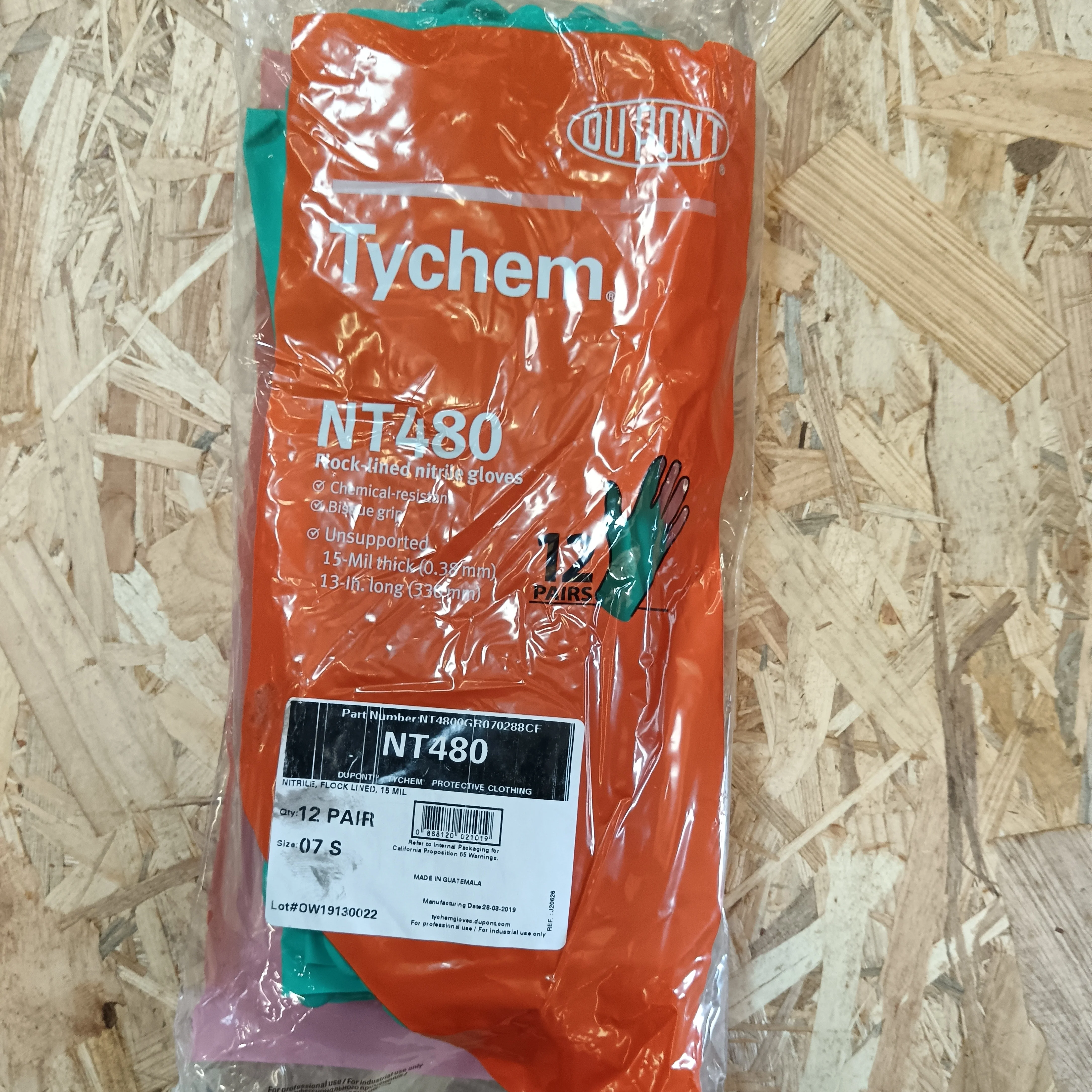 Gant NT480 vert - DUPONT Tychem L9