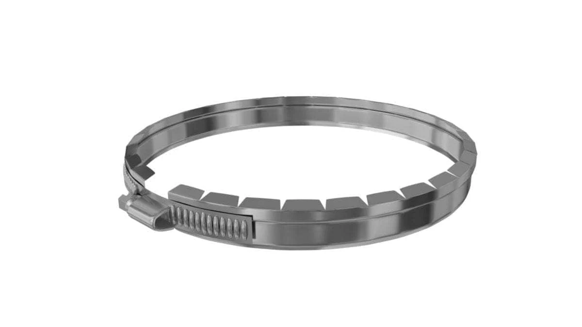 Bague inox à griffe pour flexible diamètre 155 réf. 166155 TEN - Image 2