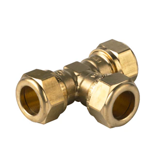 Raccord gaz laiton en Té FFF 10 x 10 x 10 mm - Réf. 0866987