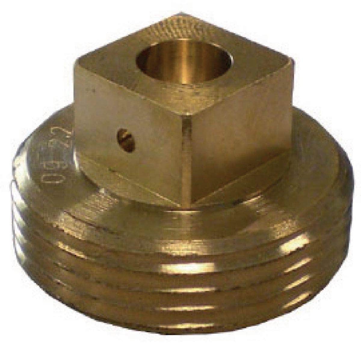 Bouchon mâle 6-20 tête carrée joint plat gaz NF Réf. 0034001 BANIDES