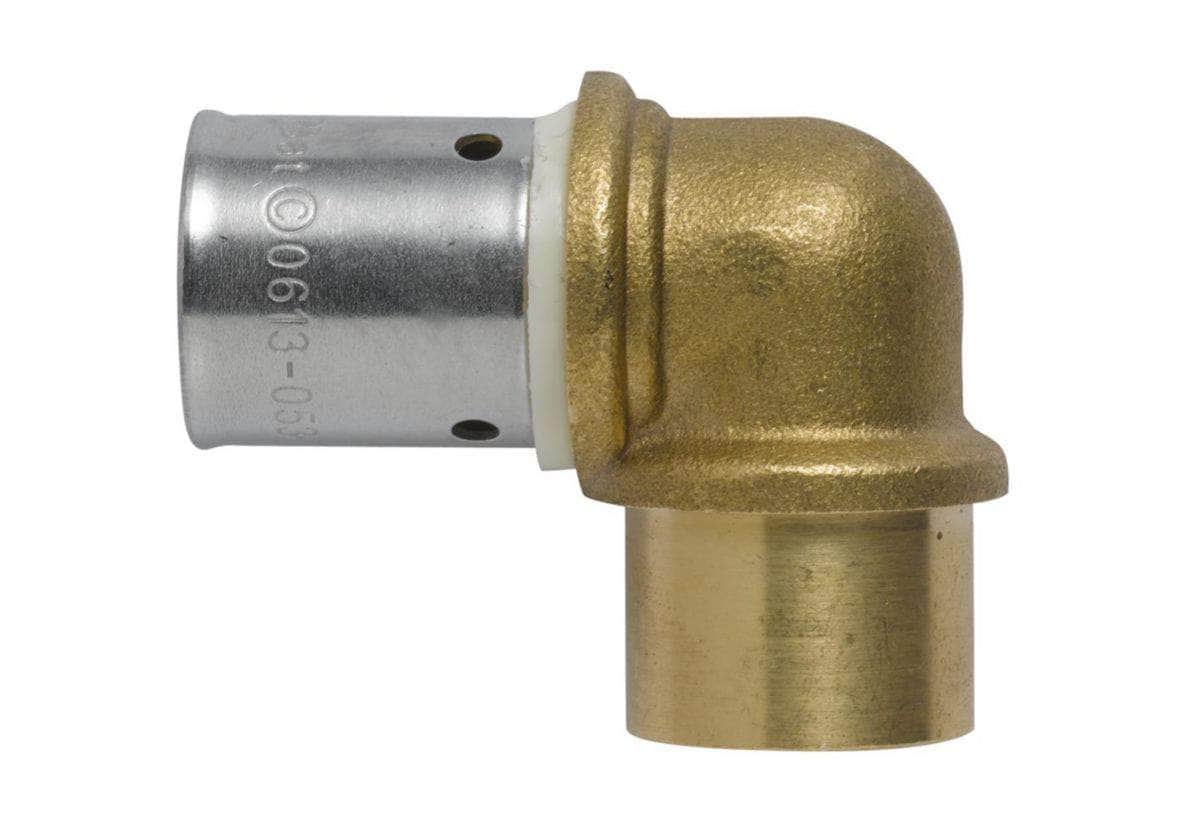 Coude à sertir à souder DN12 CU14 Réf 523316-EB50 THERMACOME