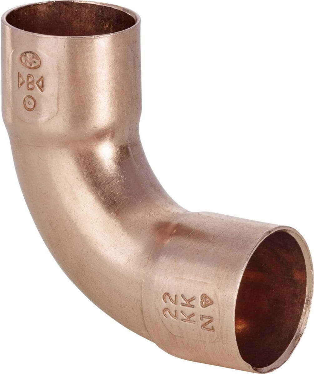 Courbe cuivre 5002 grand rayon 90° femelle femelle D 18 ALTECH (Sachet de 10 éléments) ALTECH