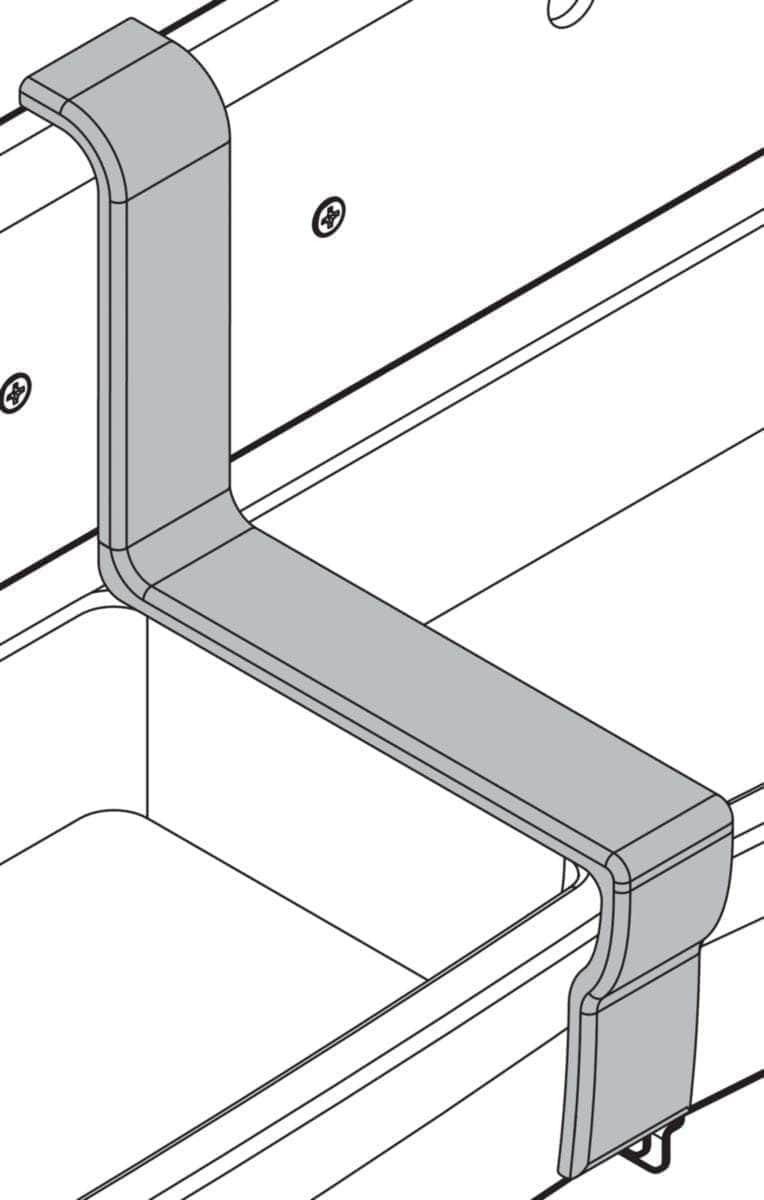 Couvre joint DUO pour dossiers EN281/EN287 blanc réf. EN293-00 JACOB DELAFON - Image 3
