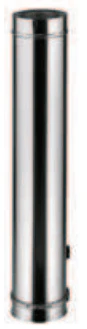 Double paroi 80-130 mm inox 500mm Ubbink - Réf. 0704362
