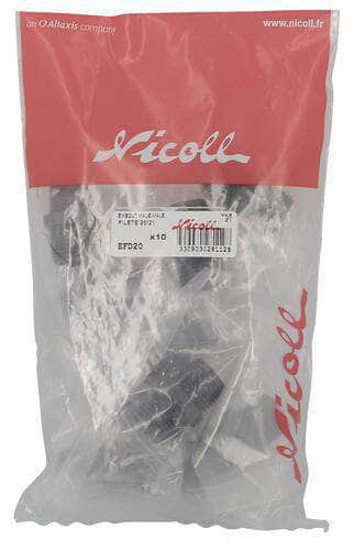 Mamelon double fileté droite-droite 15x21 EFD20 (sachet de 10 unités) NICOLL - Image 2