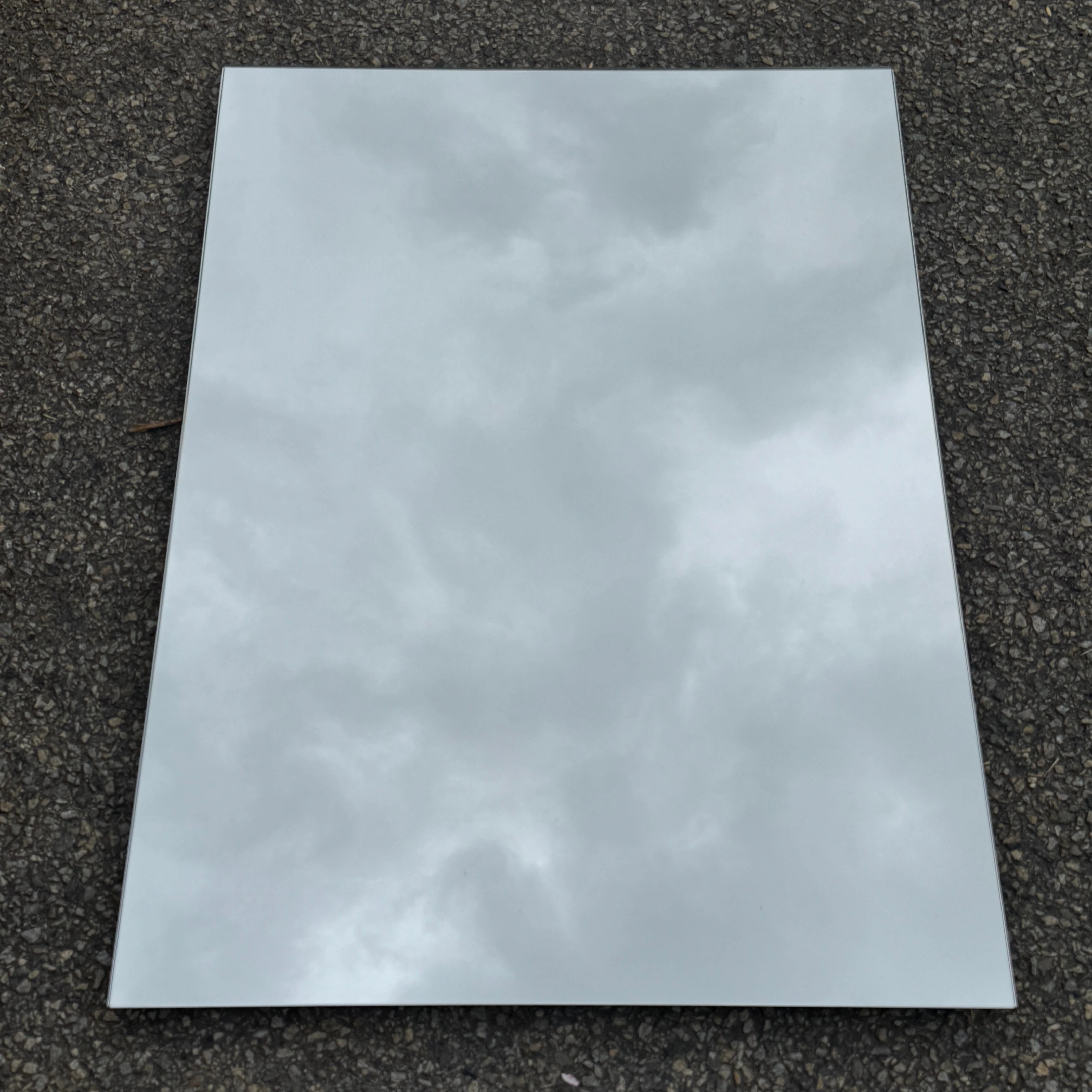 Miroir verre blanc - 900 x 650 mm - Sanijura Let Pure réf. 901012