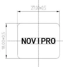 Sachet de 10 Bouchons finit p/rail 27 mm x 18 mm NOVIPRO - Image 3