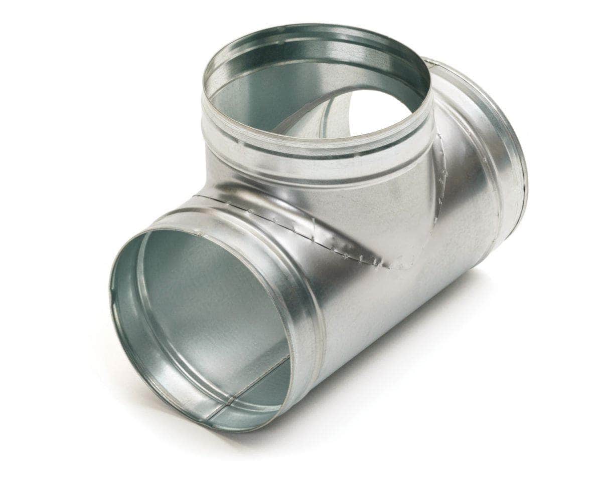 Té Equerre Galvanisé : TE 90° - Diamètre 200/160 mm 11093117 ALDES