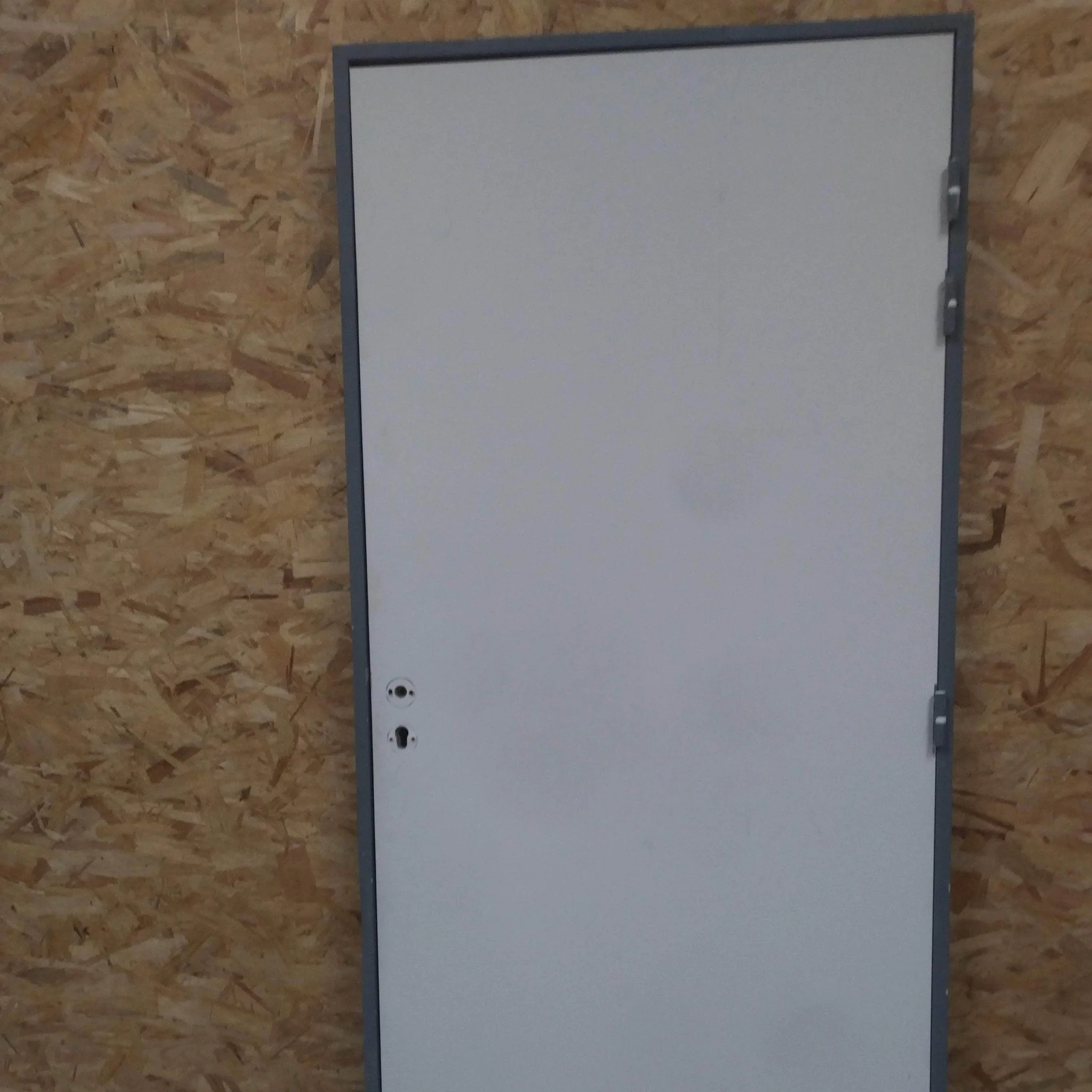 Bloc-porte âme pleine blanc - 2085 x 985 x 120 mm poussant droit - Polyfeu