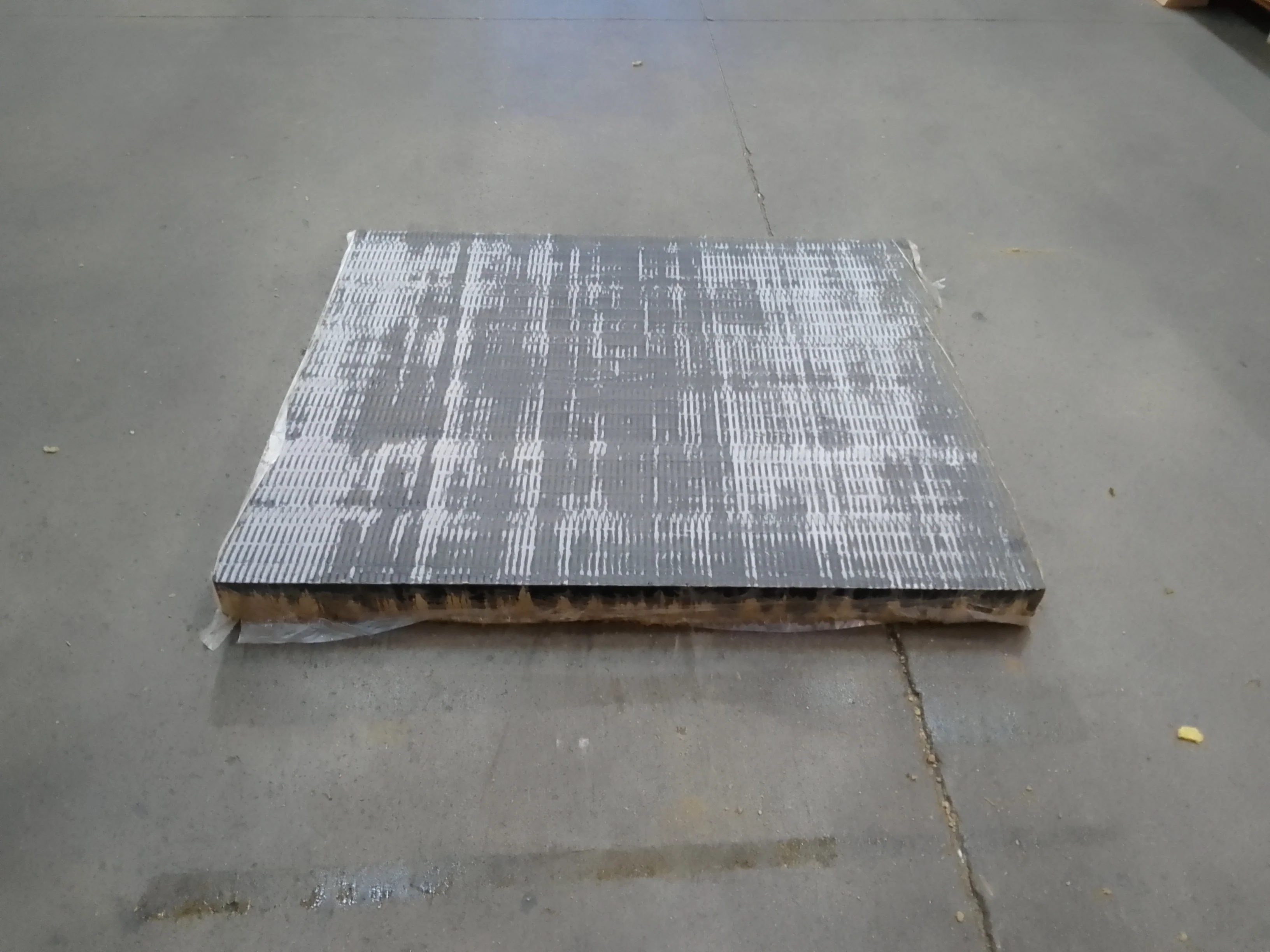 Panneau laine de roche vert - 1200 x 1000 mm - Ep=80mm - ROCKWOOL (Rock Up C soudable 369) - Image 2