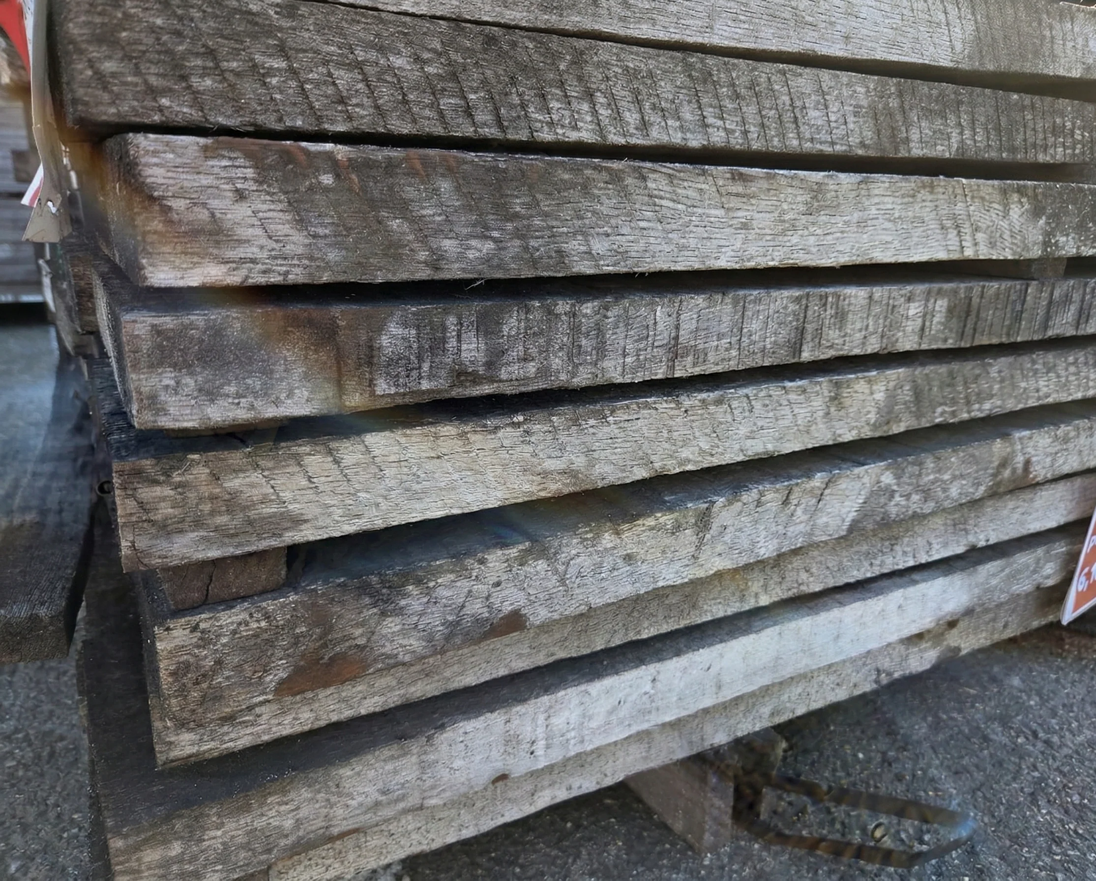Lambourde bois exo Iroko classe 3 - 34x150 - L=0,96m - Image 3