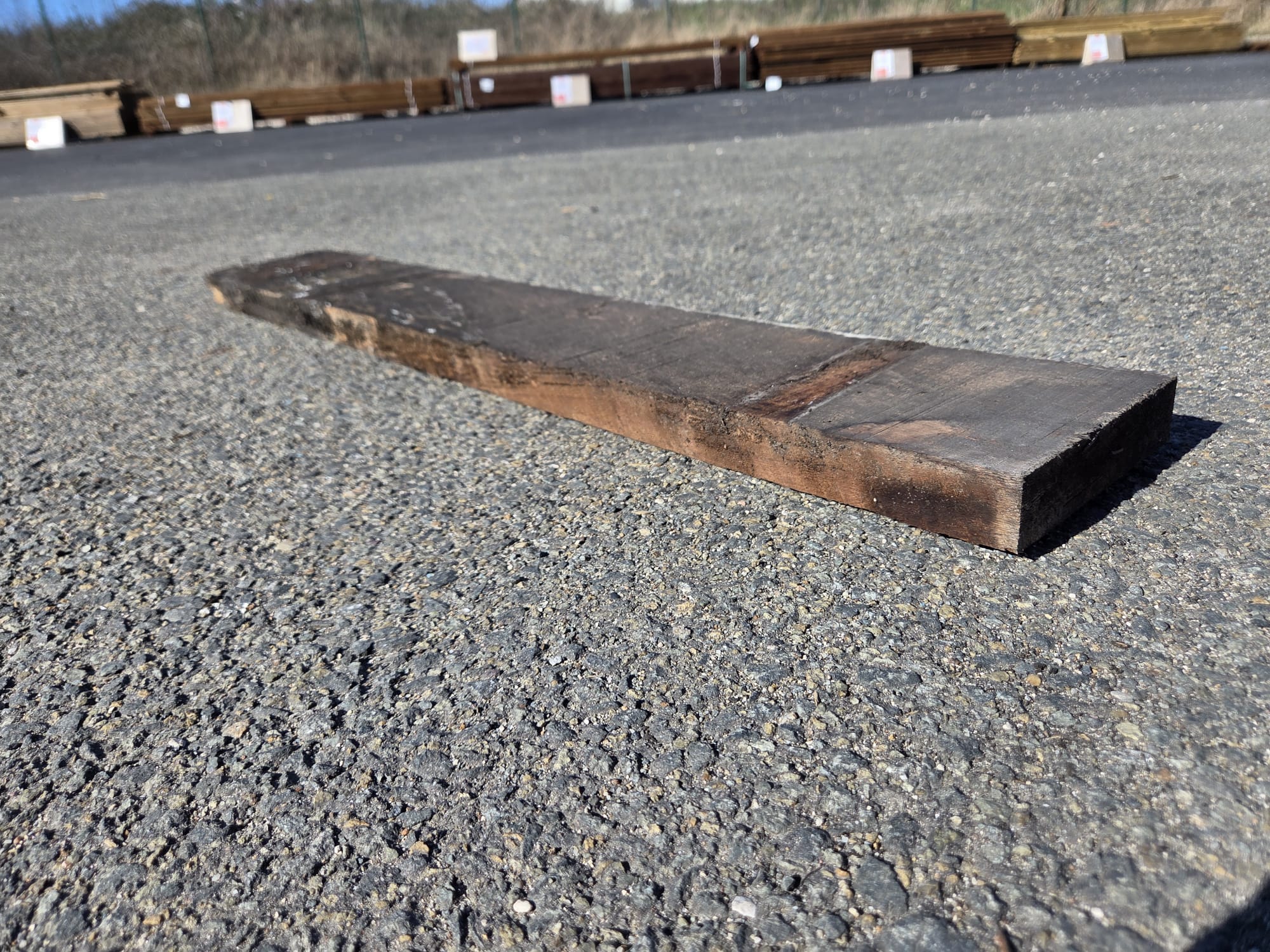 Lambourde bois exo Iroko classe 3 - 34x150 - L=0,96m - Image 4