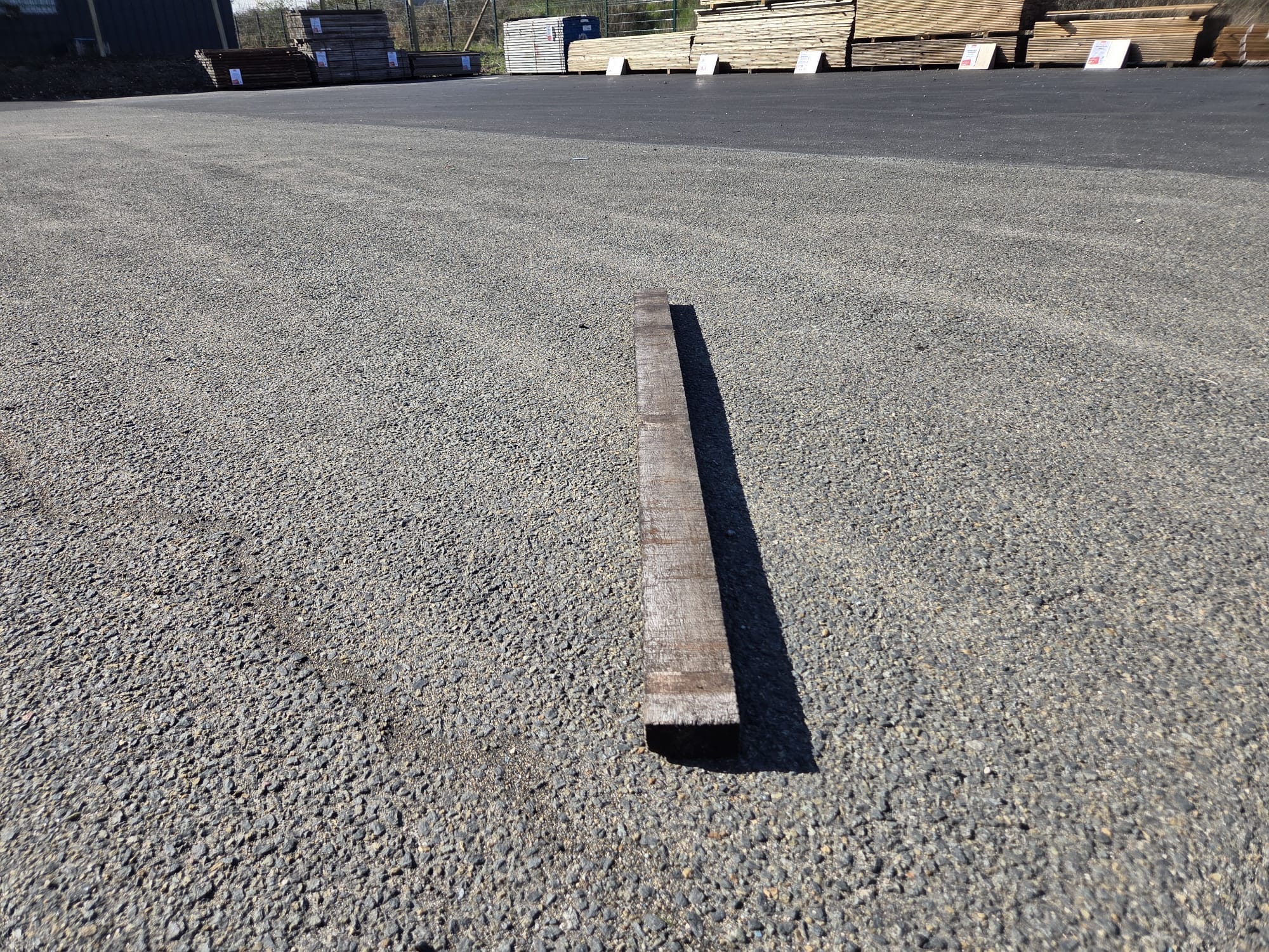 Lambourde bois exo Iroko classe 3 - 34x75 - L=1,45m - Image 2
