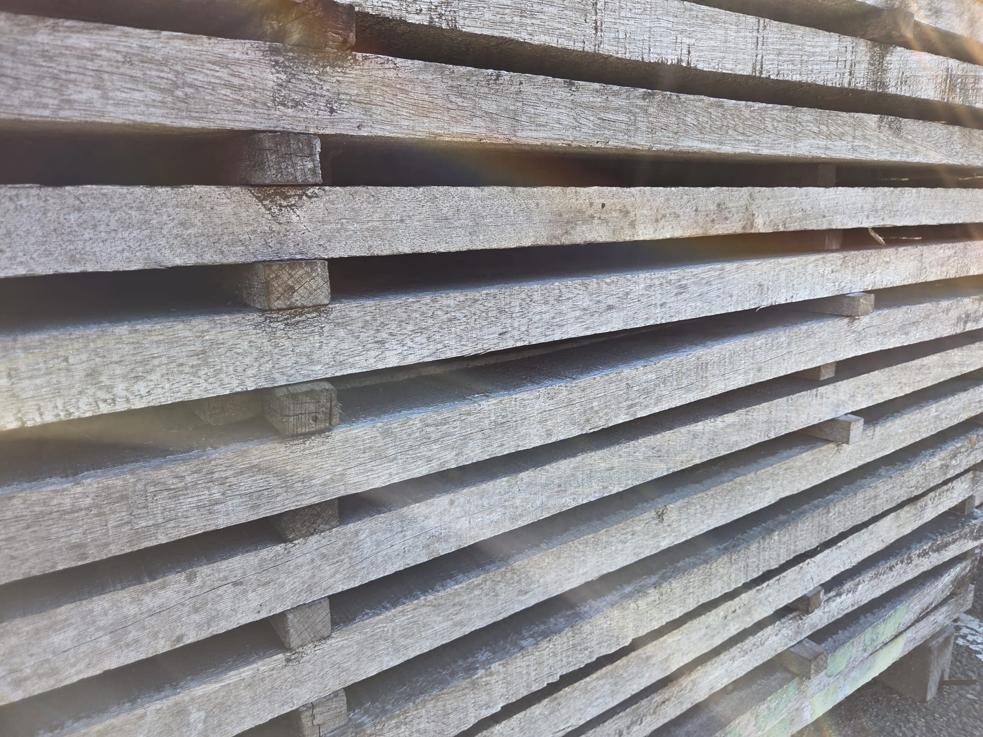 Lambourde bois exo Iroko classe 3 - 34x75 - L=1,45m - Image 3