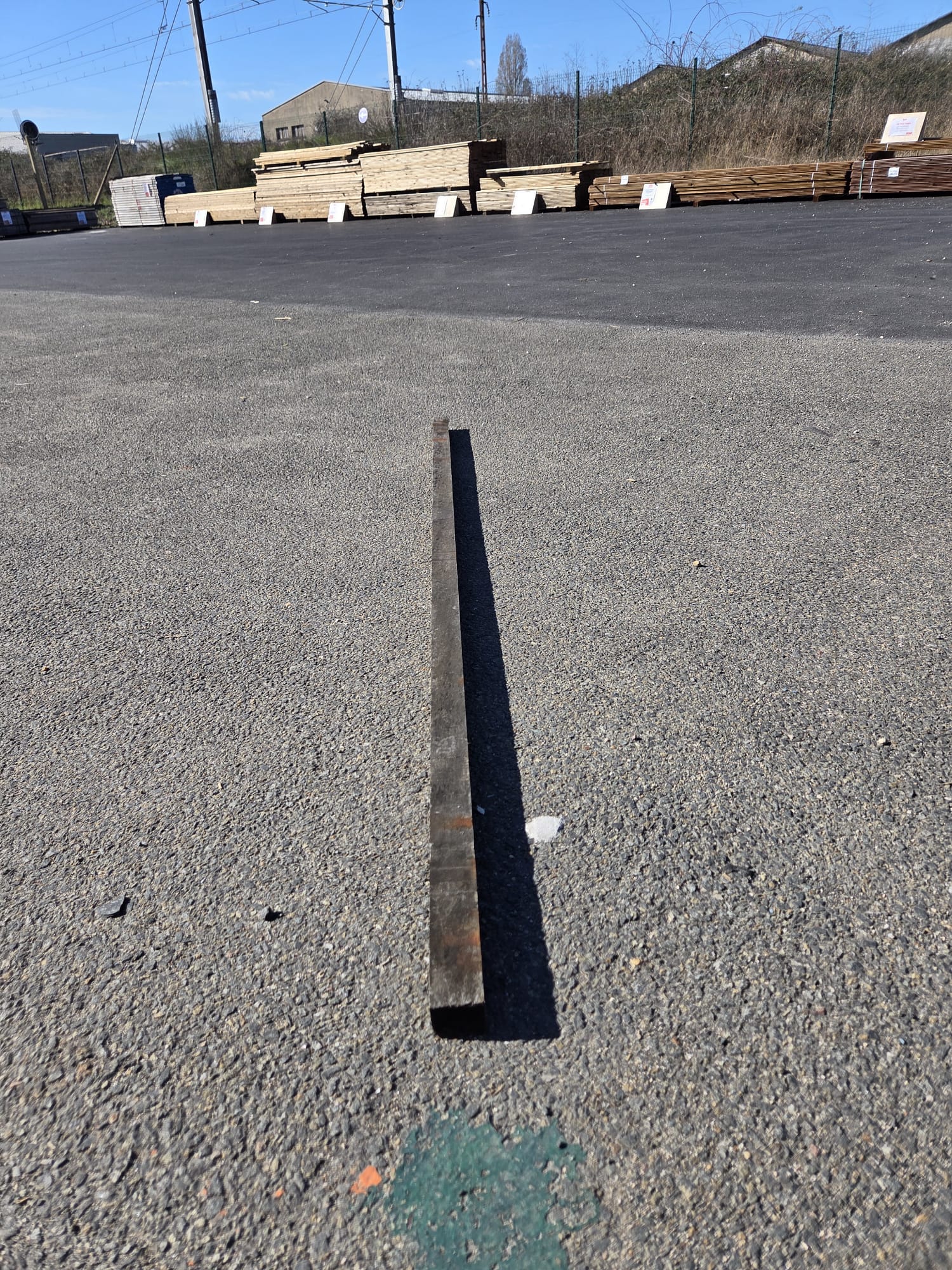 Lambourde bois exo Moabi classe 4 - 38x50 - L=2,15m - Image 2