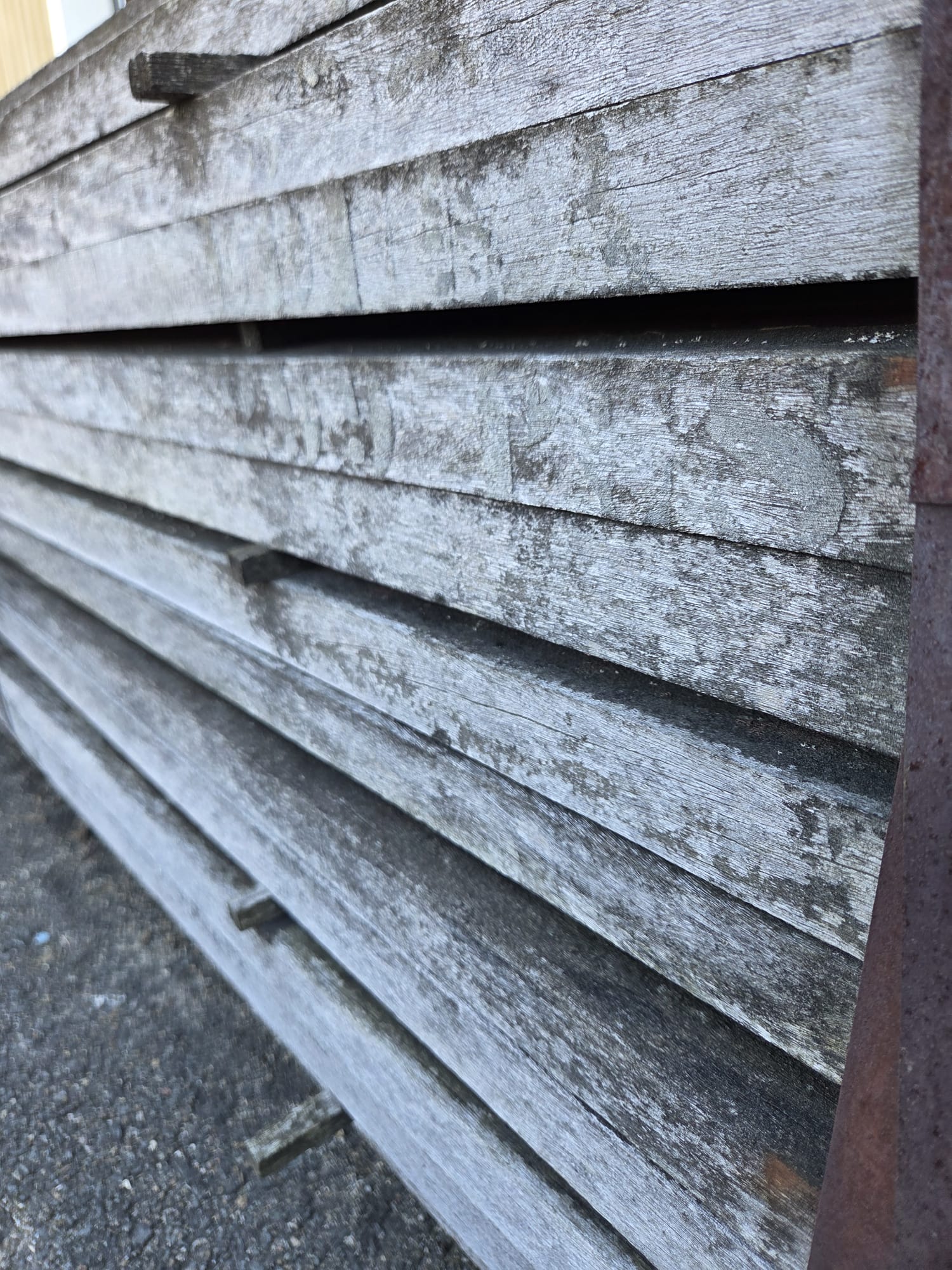 Lambourde bois exo Moabi classe 4 - 38x50 - L=2,15m - Image 3