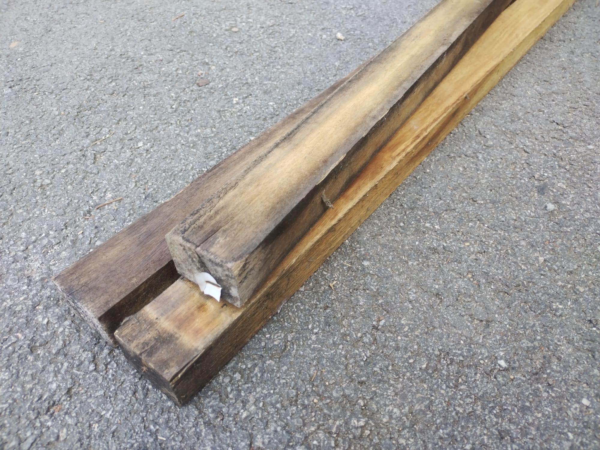 Lambourde bois exo Movingui classe 2 - 36x50 - L=2,5m - Image 3