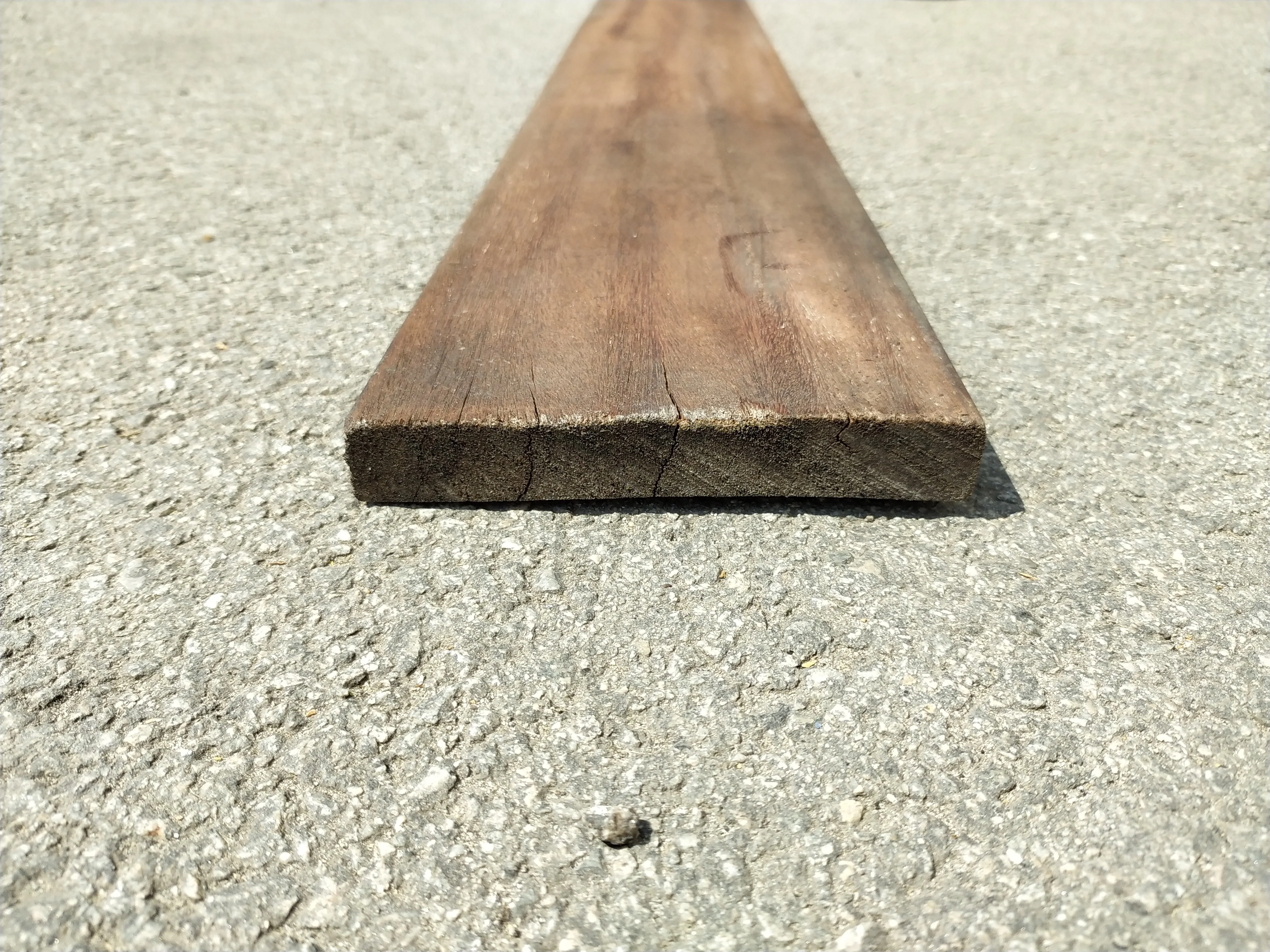 Lame de terrasse bois exo cumaru classe 4 - 21x145 - L=3,95m - Image 3
