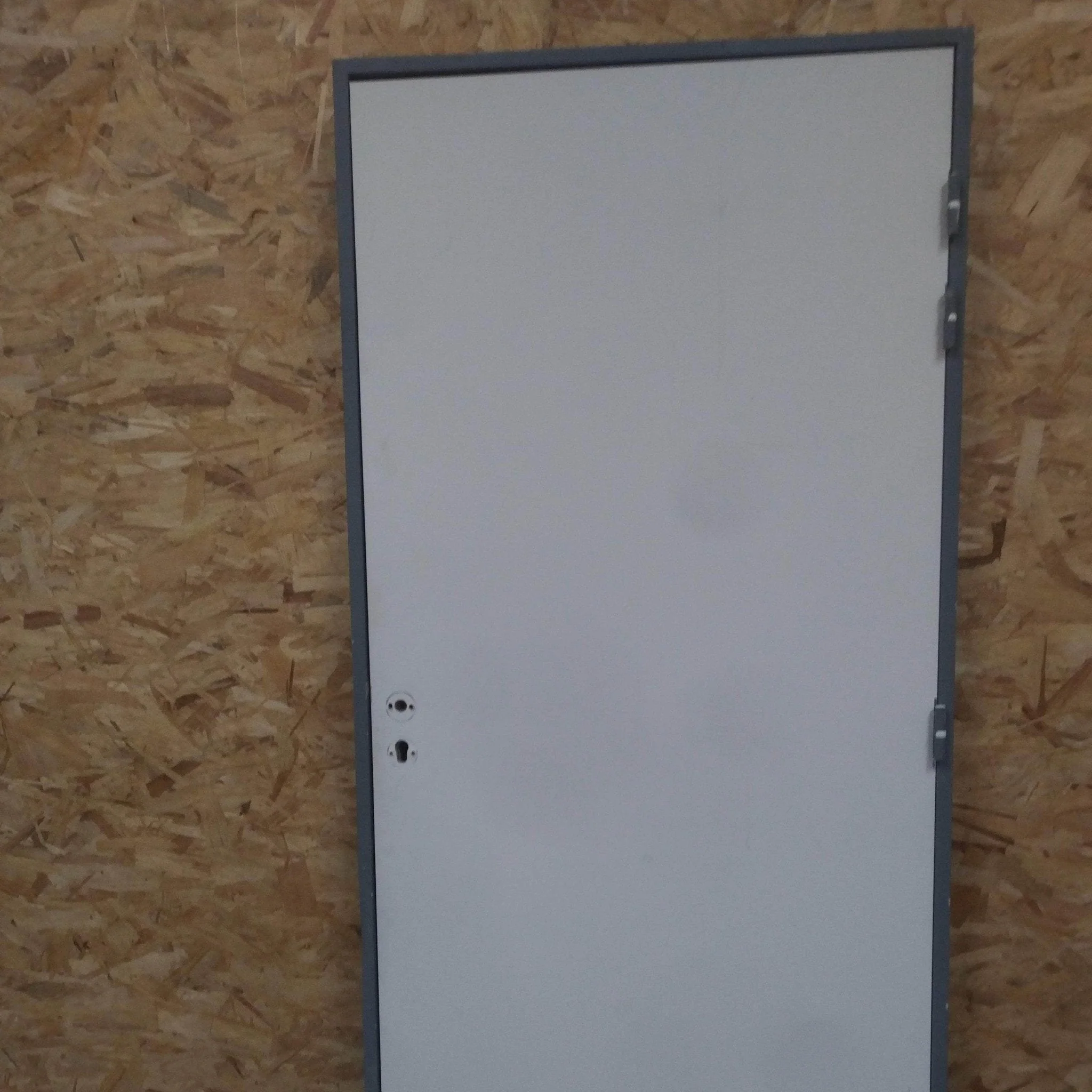 Bloc-porte âme pleine blanc - 2085 x 985 x 120 mm poussant gauche - Polyfeu