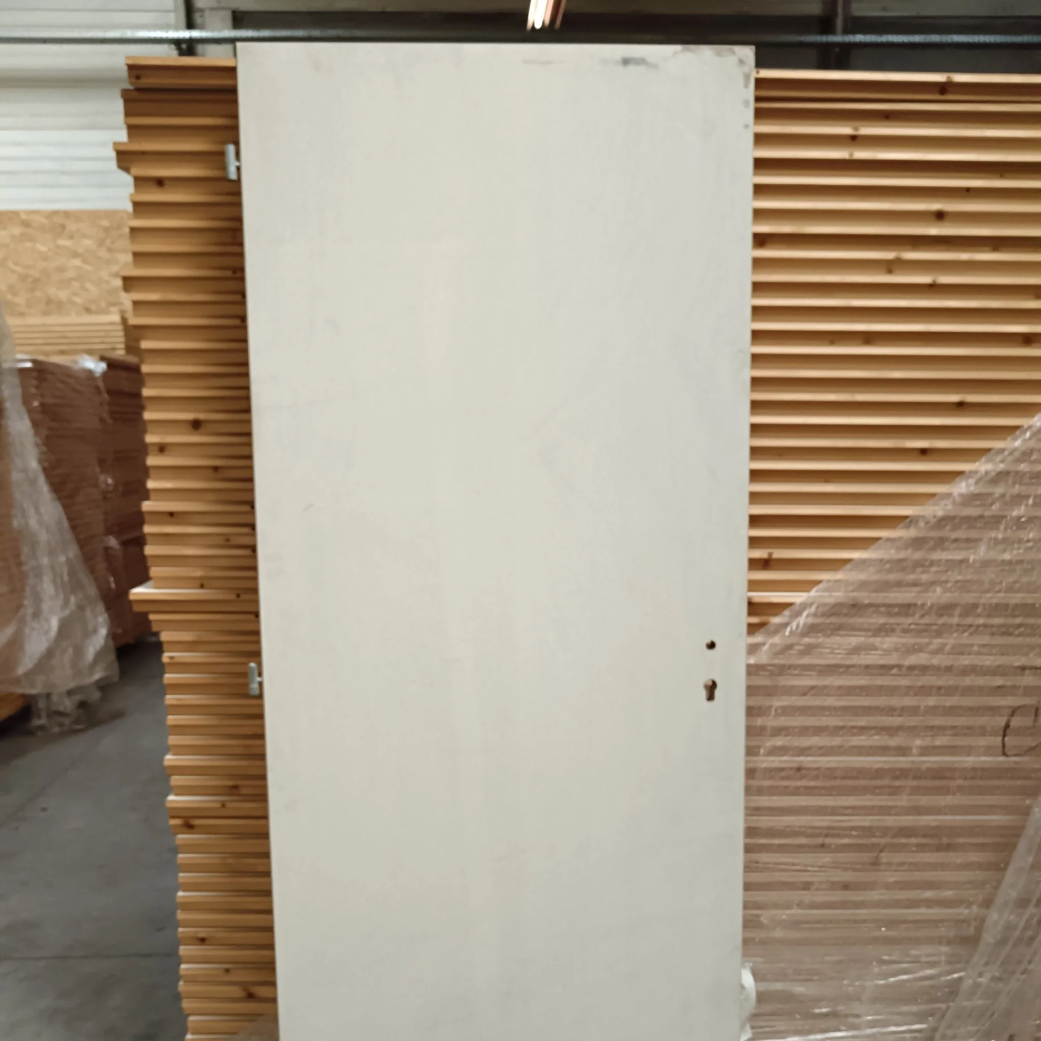 Ouvrant porte âme alvéolaire à rive droite blanc - 2040 x 930 x 40 mm