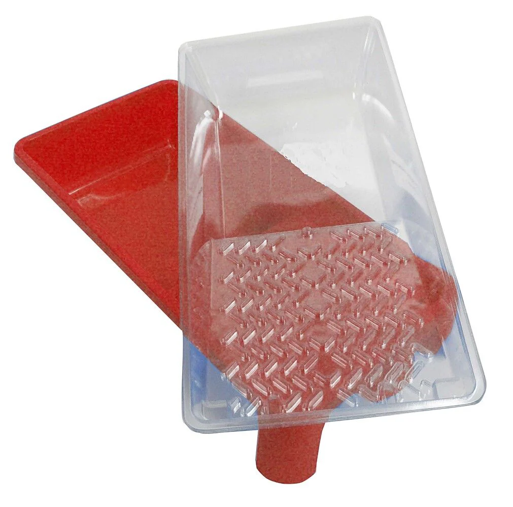 Bac Plat Pm + 5 Outiliner - Bac Et Outiliner Avec Bec Verseur Intégré - Bac En Polypropylène Souple - Film Pelable En Matières Recyclées
