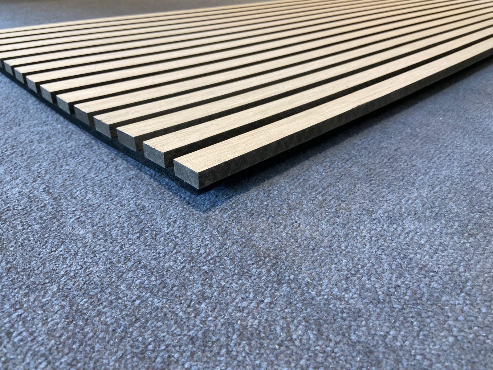 Panneau acoustique tasseau mdf décor chêne clair - 2440 x 600 x 21 mm - Image 2