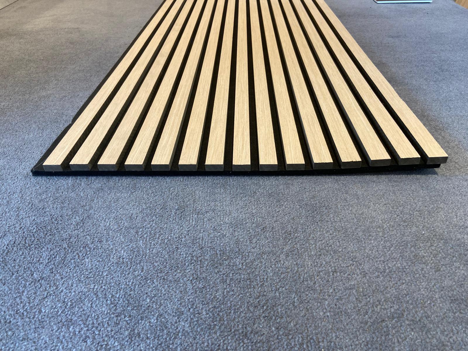 Panneau acoustique tasseau mdf décor chêne clair - 2440 x 600 x 21 mm - Image 4