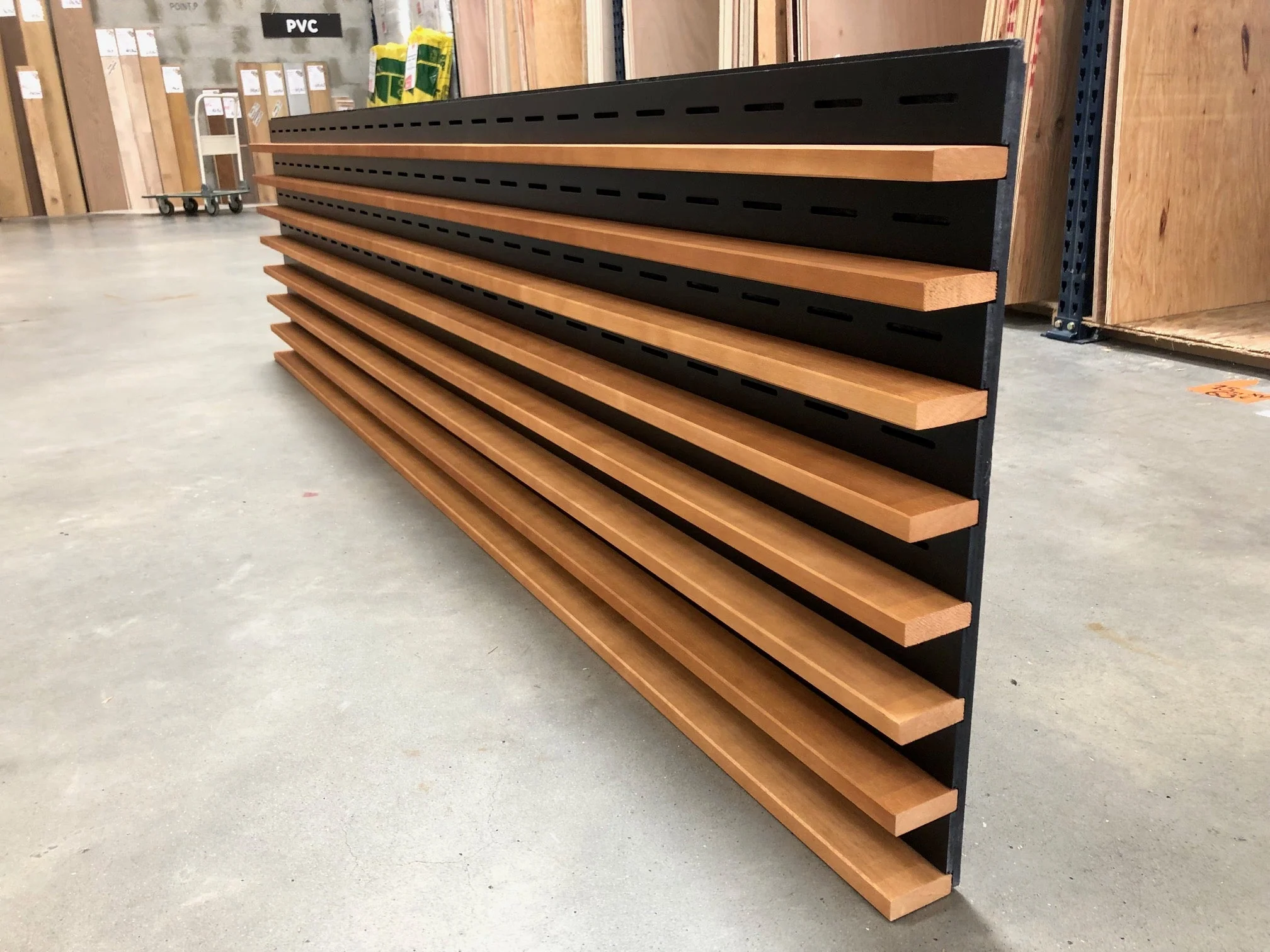 Panneaux spigoline acoustique bois massif et contreplaqué - 600 x 70 - L=2.4m - Image 4