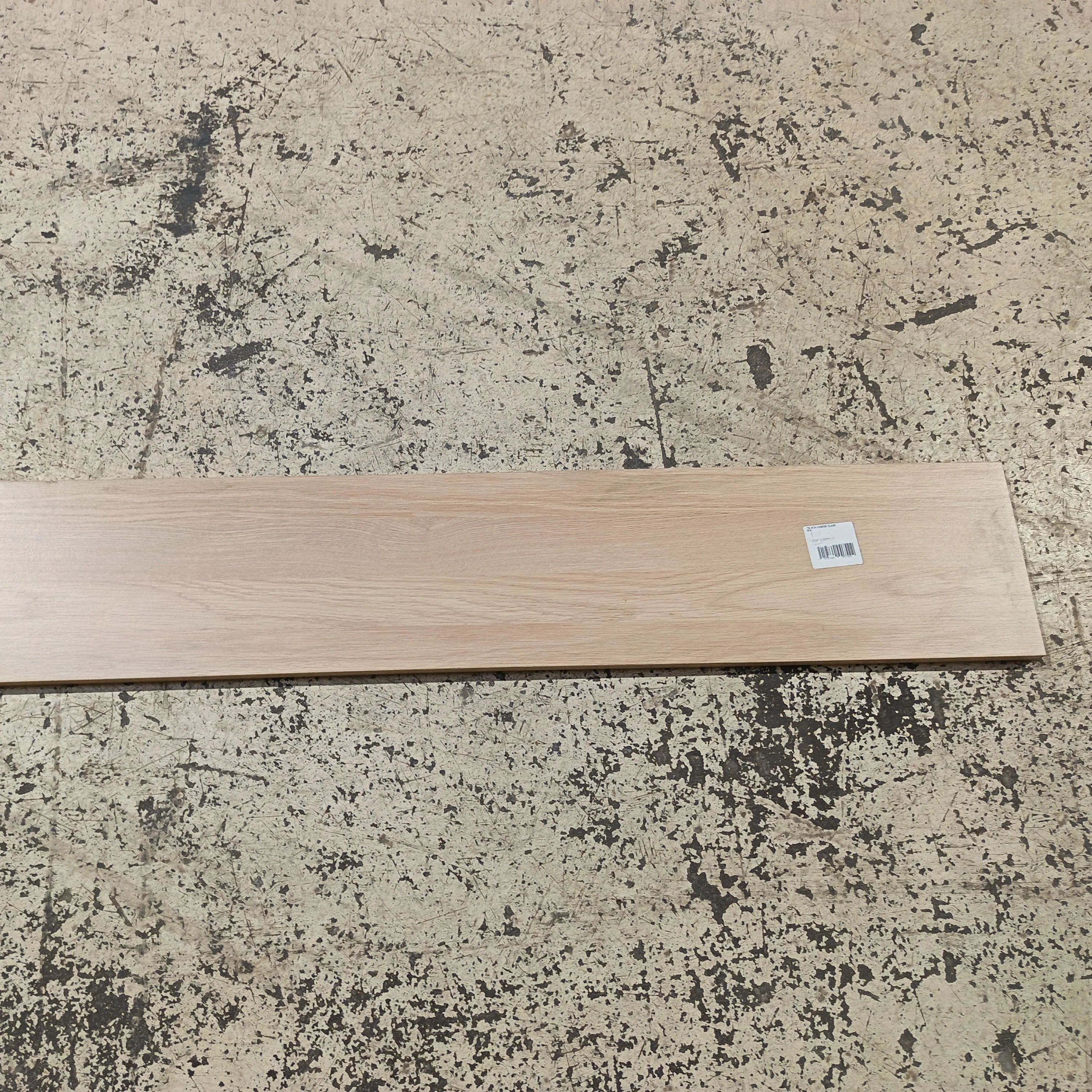 Tablette chêne clair aggloméré - 1200 x 200 x 18 mm