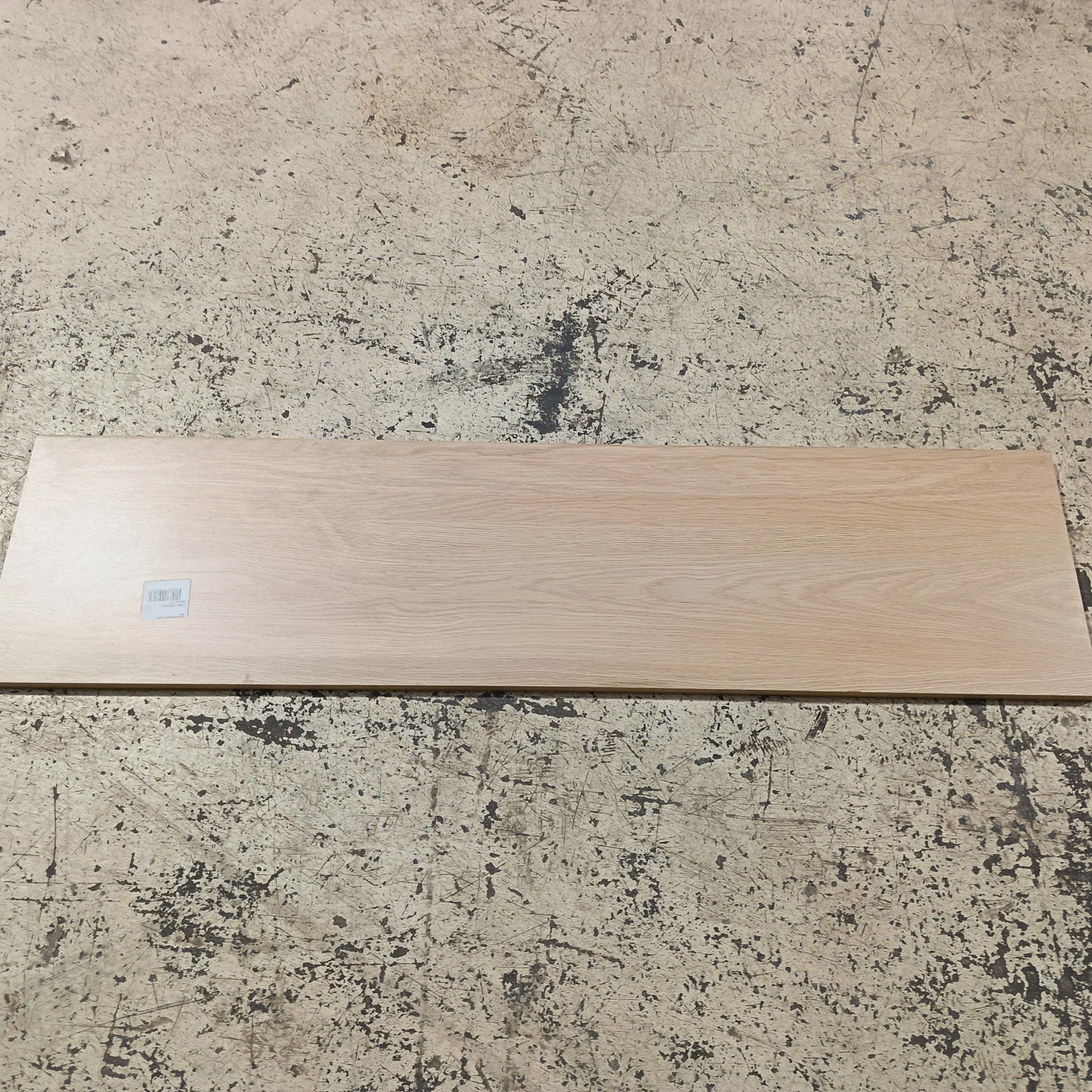 Tablette chêne clair aggloméré - 1200 x 300 x 18 mm