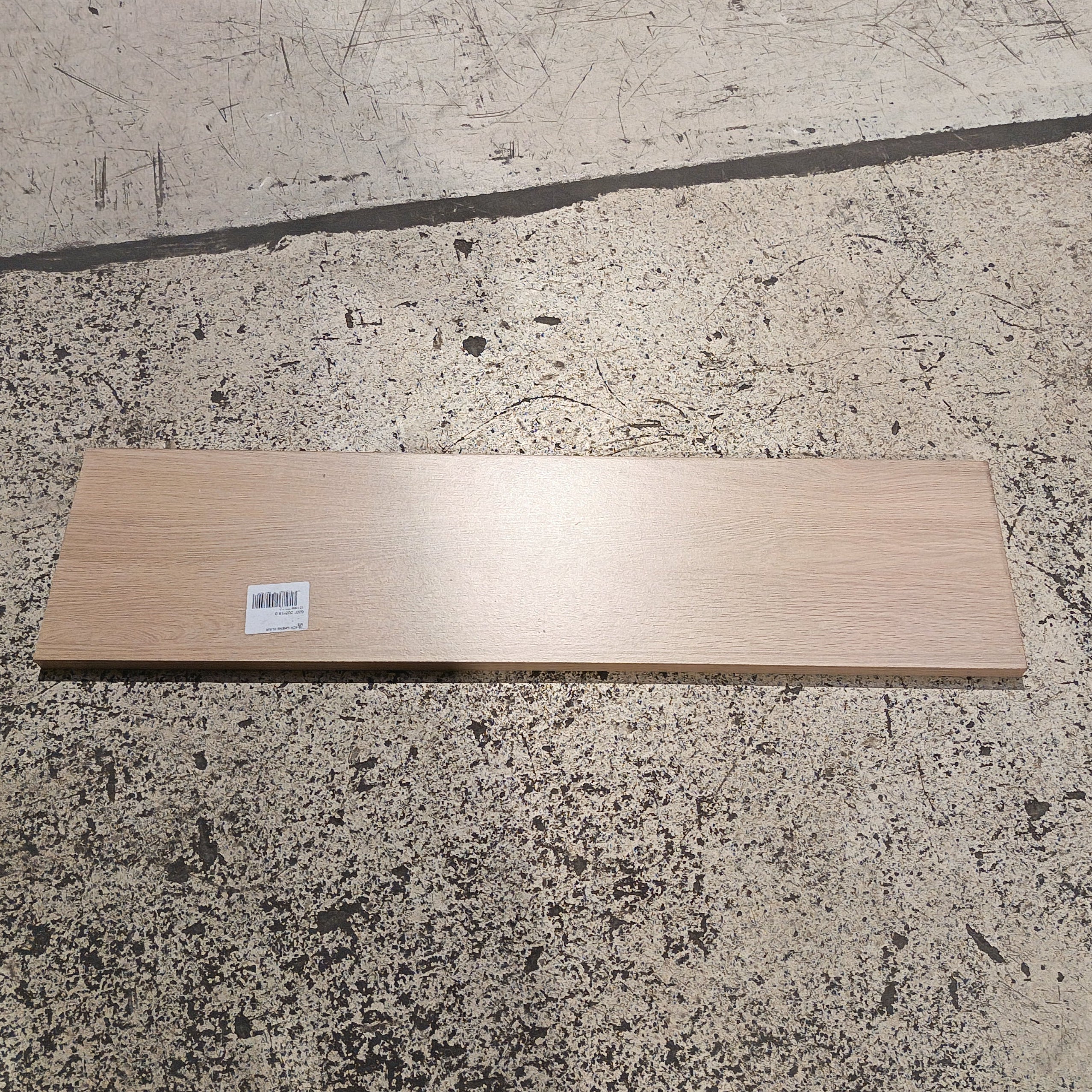 Tablette chêne clair aggloméré - 800 x 200 x 18 mm