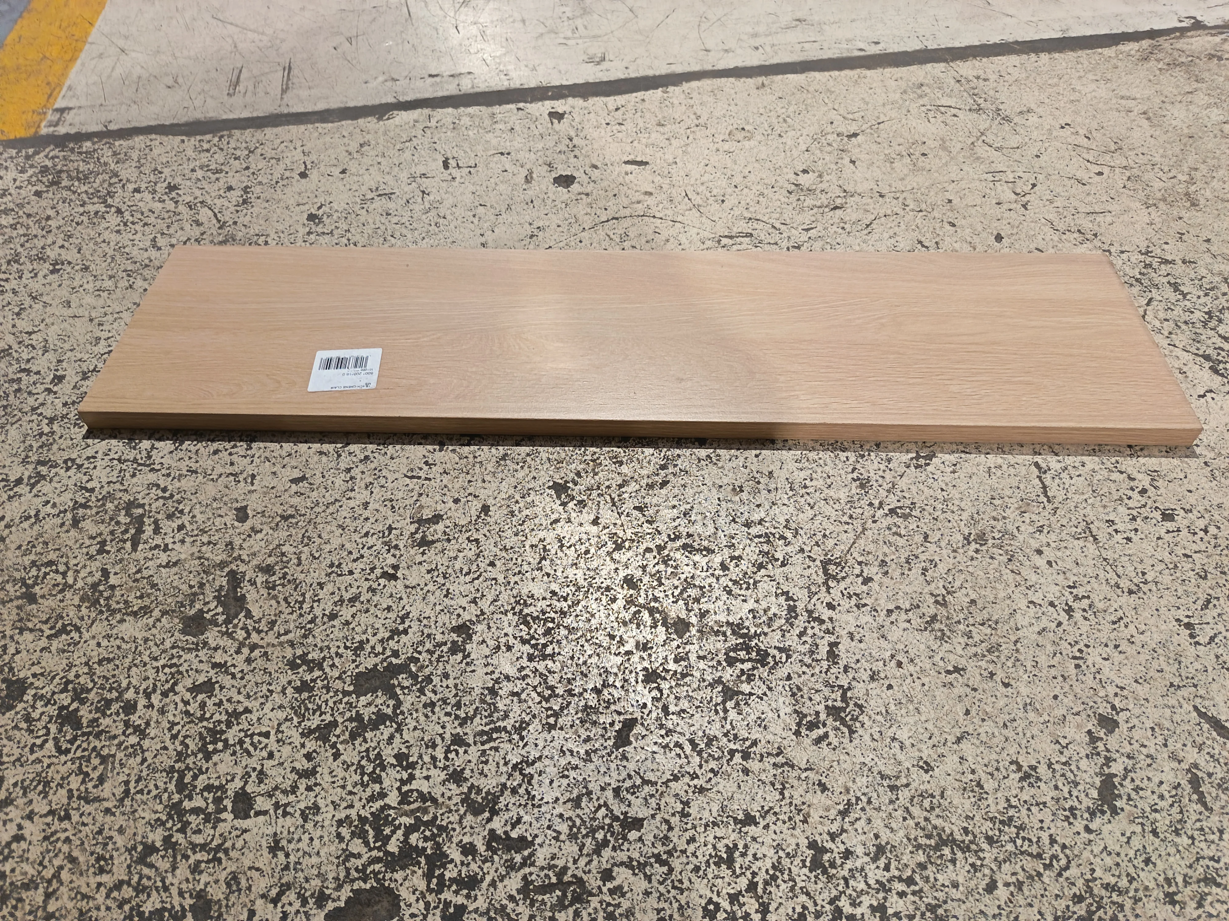 Tablette chêne clair aggloméré - 800 x 200 x 18 mm - Image 2