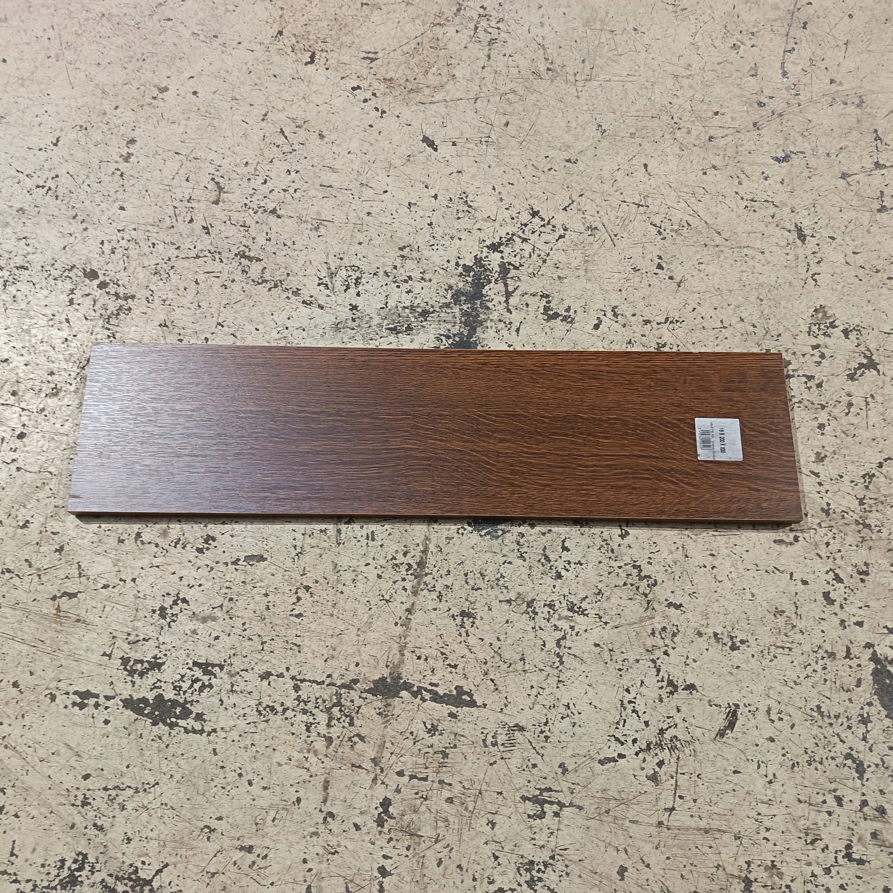 Tablette chêne foncé aggloméré - 800 x 200 x 18 mm