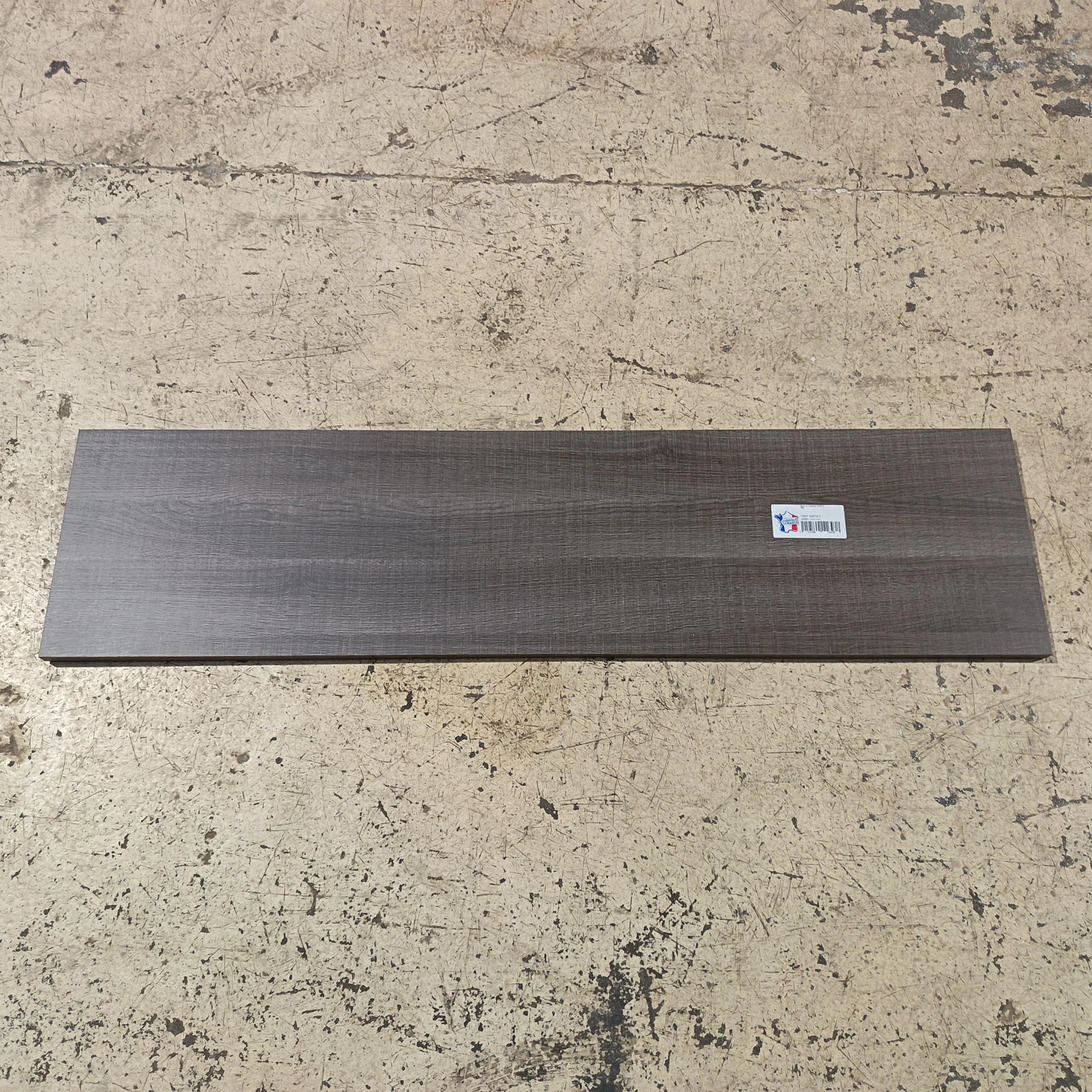 Tablette chêne gris aggloméré - 1200 x 300 x 18 mm