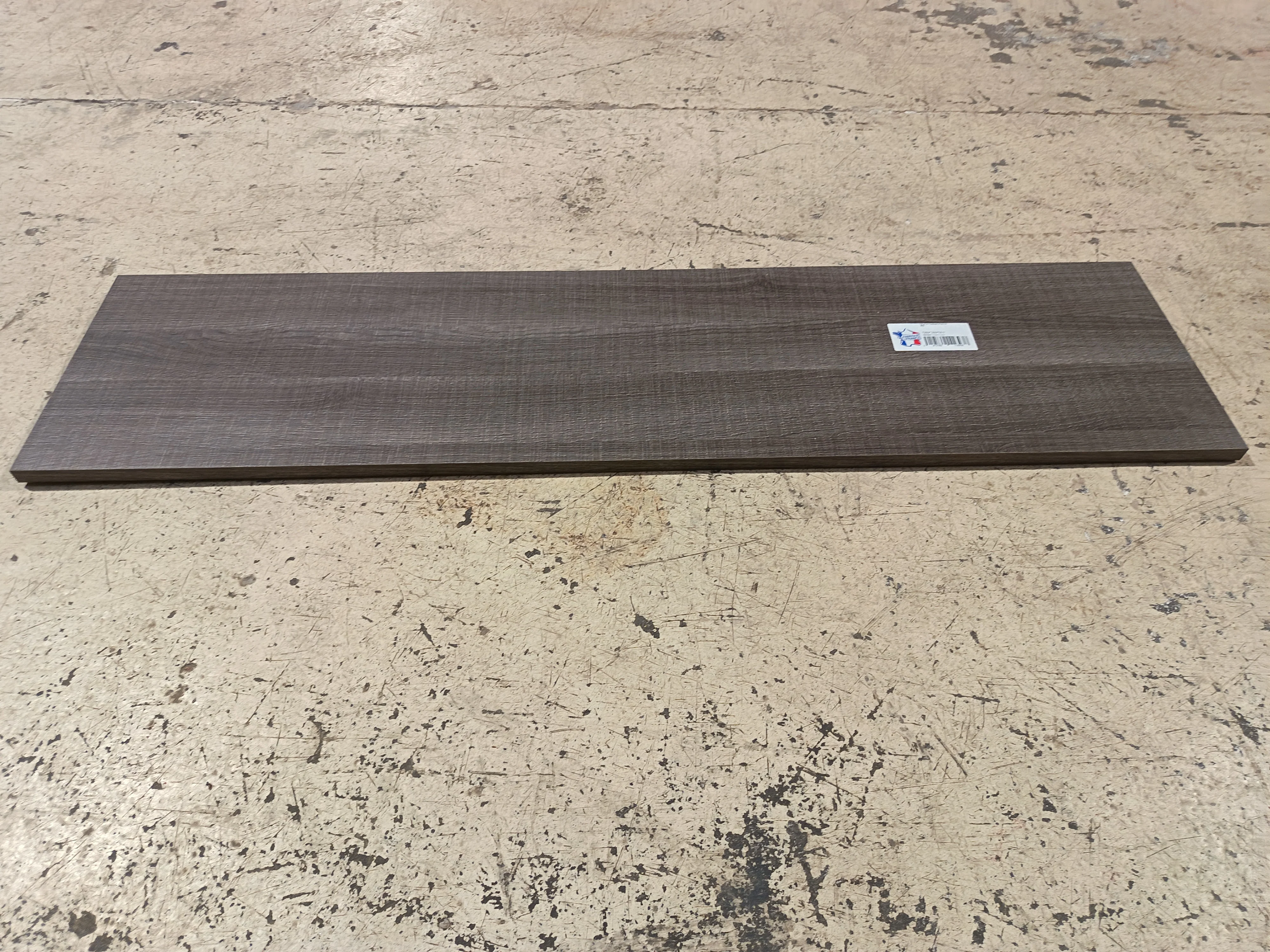 Tablette chêne gris aggloméré - 1200 x 300 x 18 mm - Image 2